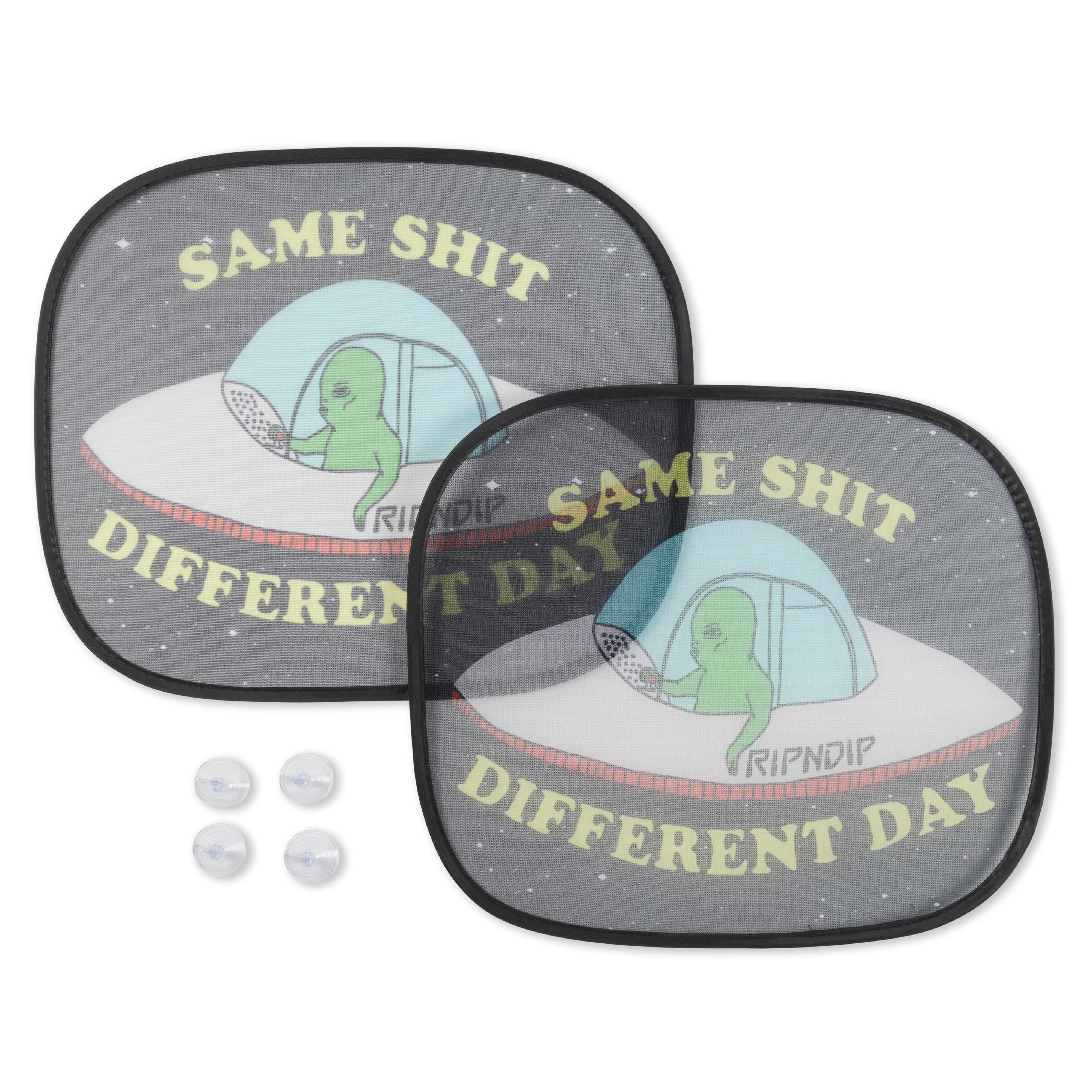 Same Shit Different Day Window Shade (Black)