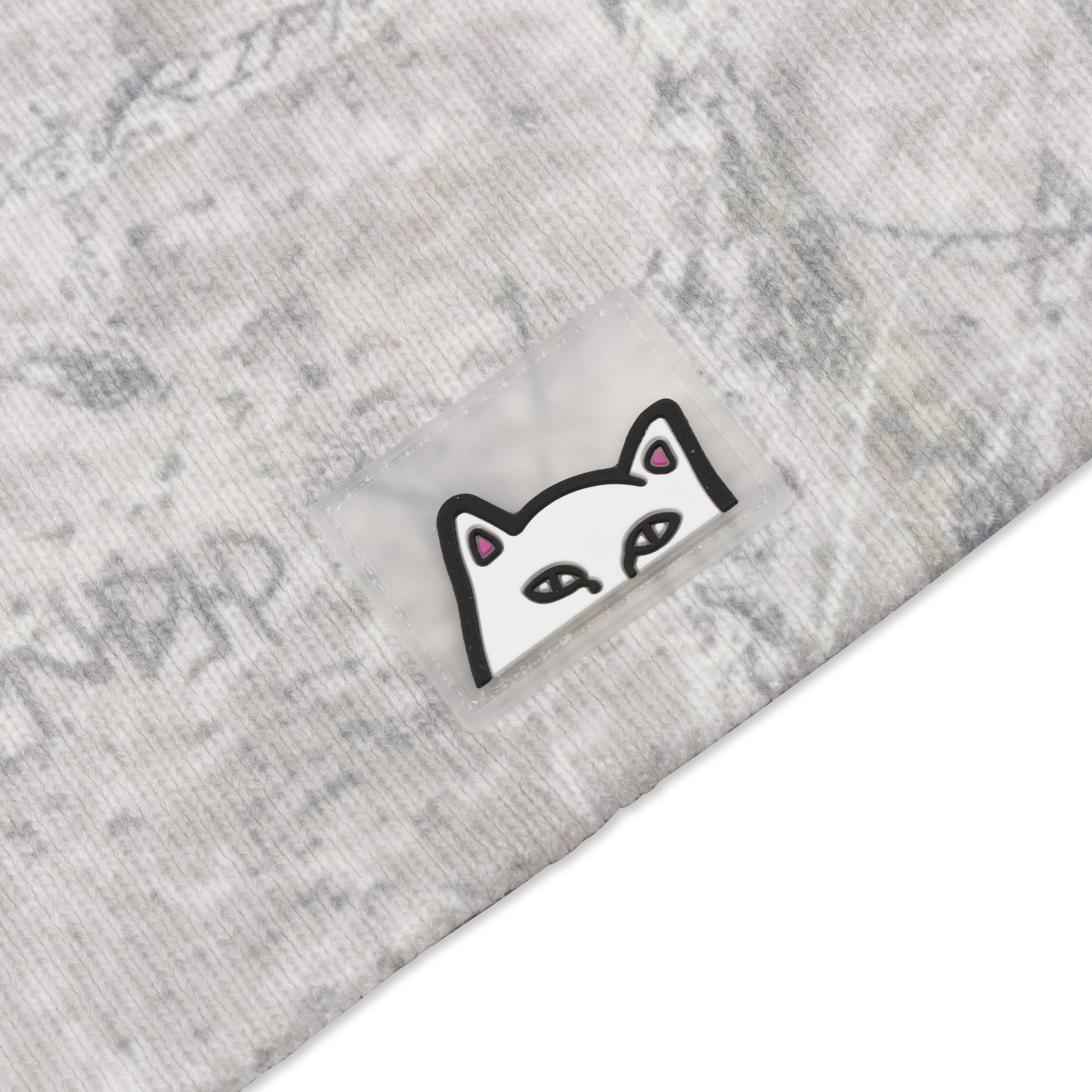 Peeking Nermal Skull Beanie (Nerm Tree Camo)