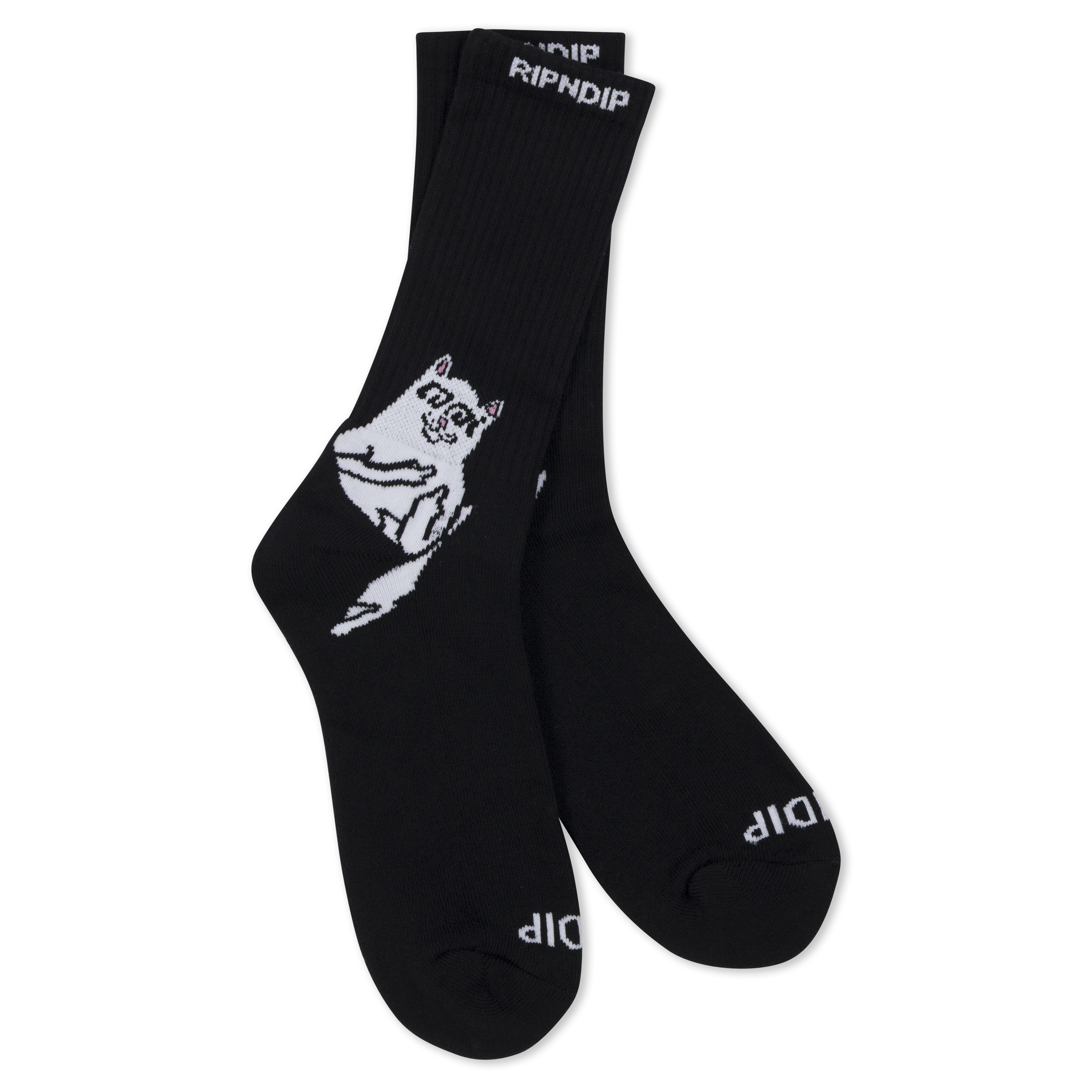 RIPNDIP Lakai + Ripndip Lord Nermal Socks 2 Pack (Black/White)