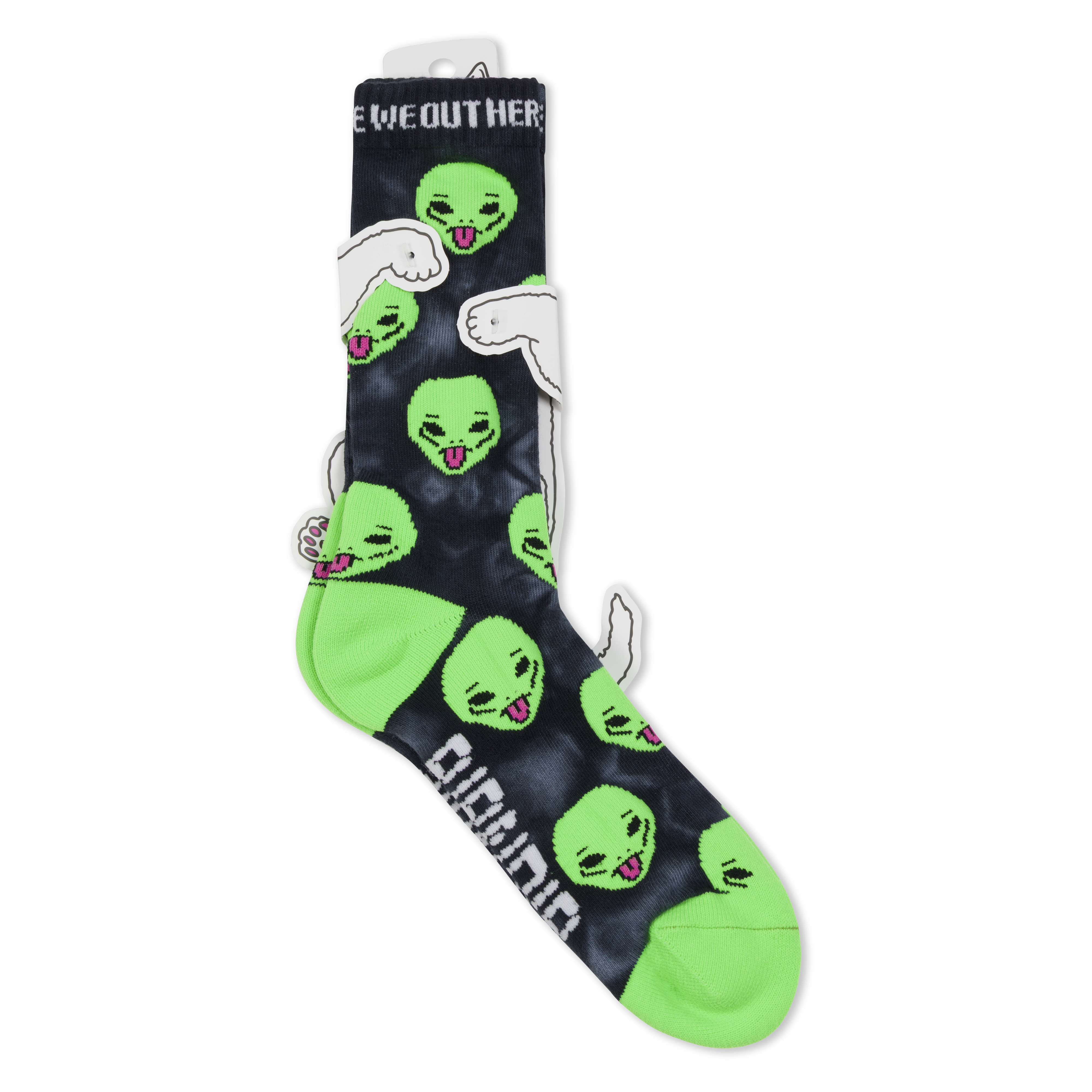 We Out Here Socks (Black Lightning)