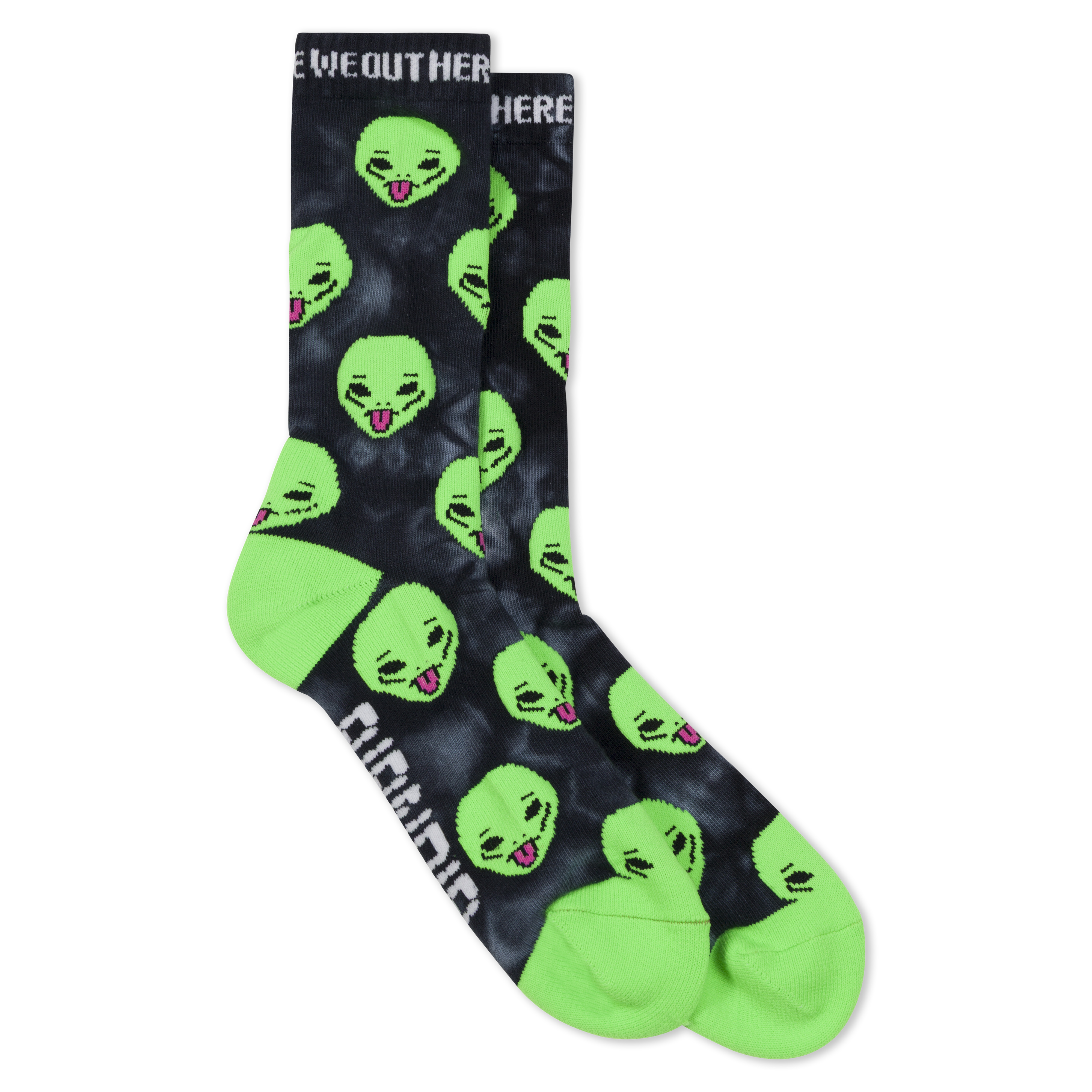We Out Here Socks (Black Lightning)