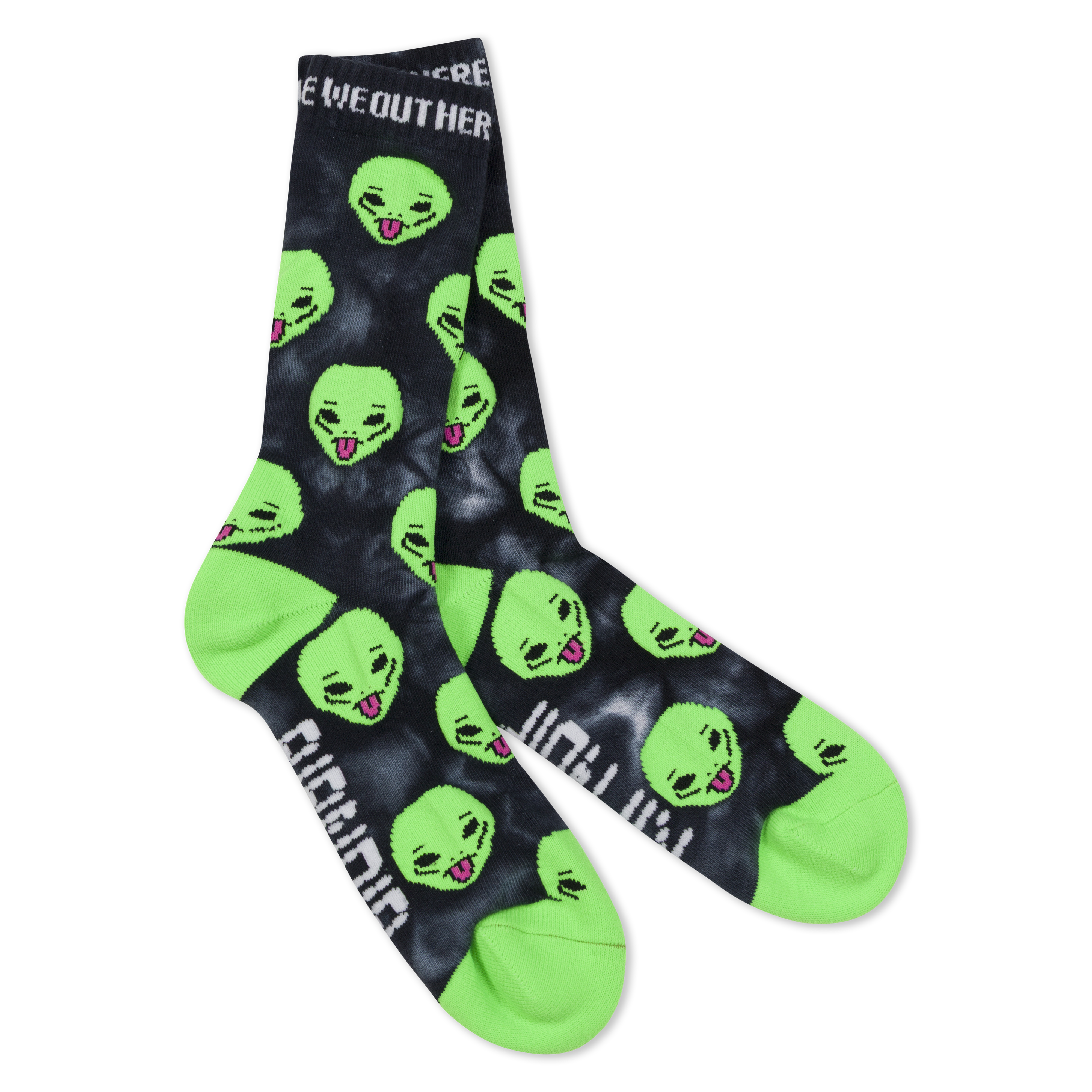 We Out Here Socks (Black Lightning)