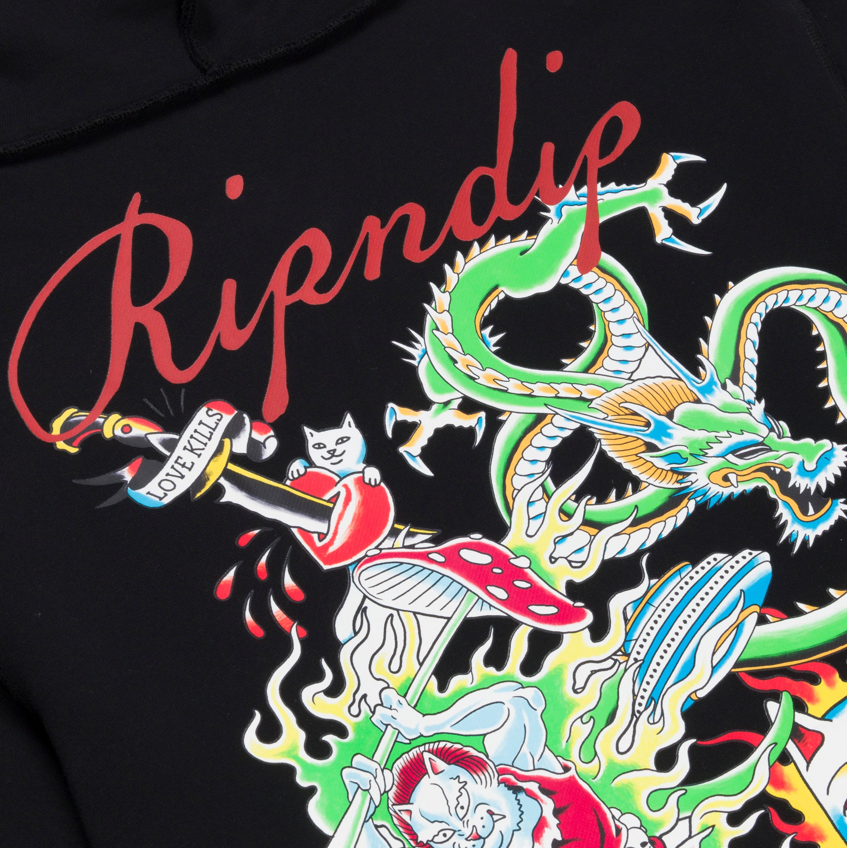 RIPNDIP InkEd Zip-Up Hoodie (Black)