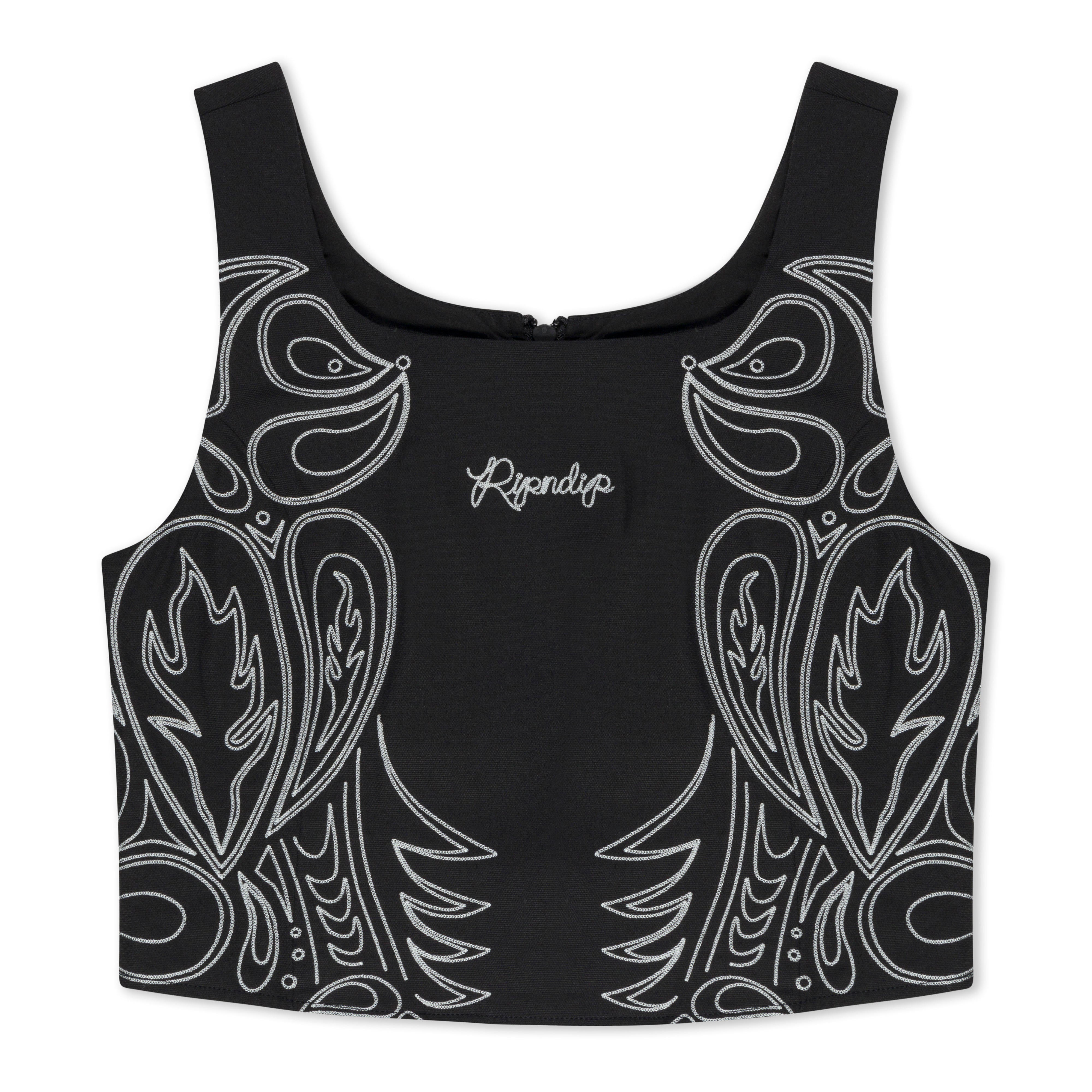 RIPNDIP Howdy Corset Top (Black)