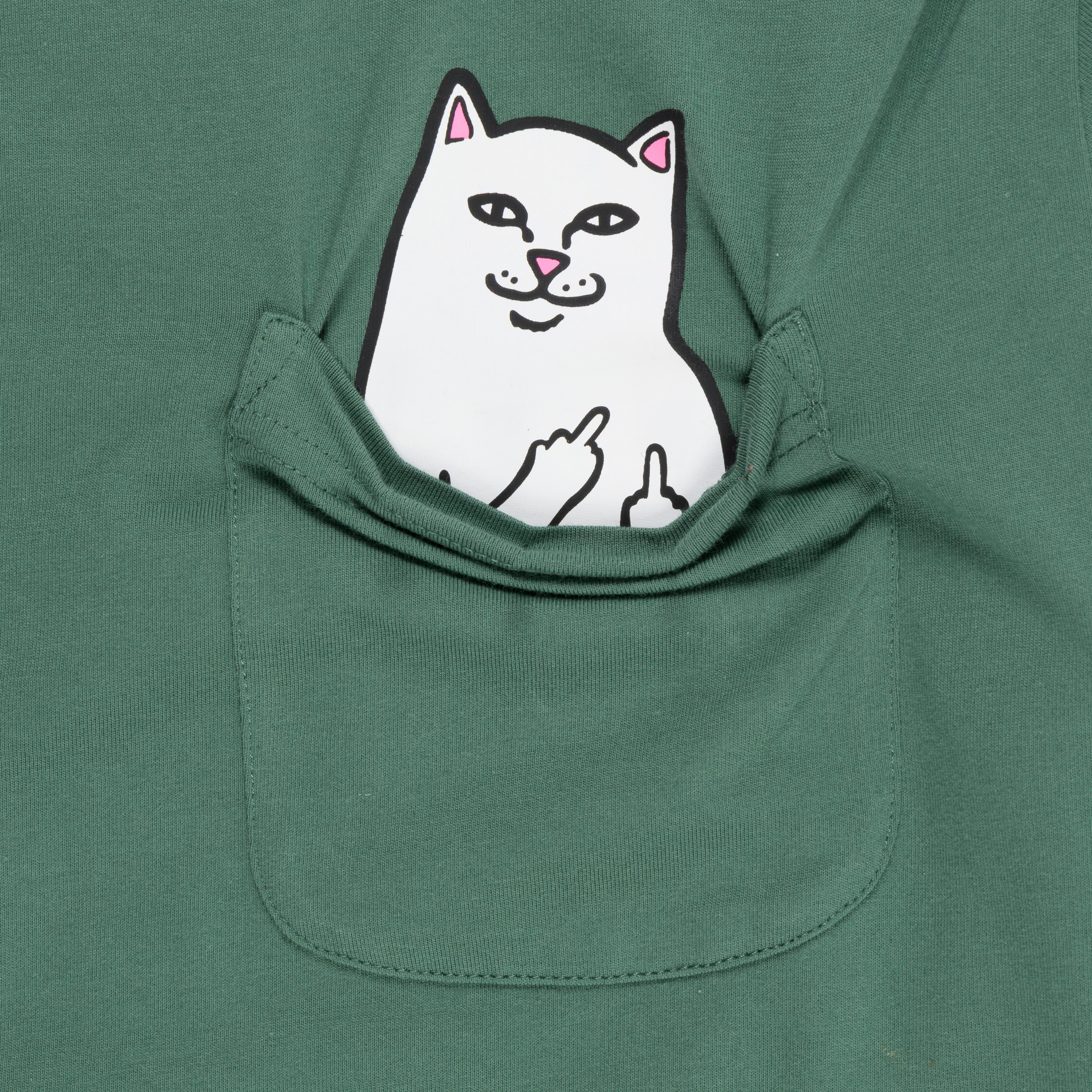 RIPNDIP Lord Nermal Pocket Tee (Dark Olive)