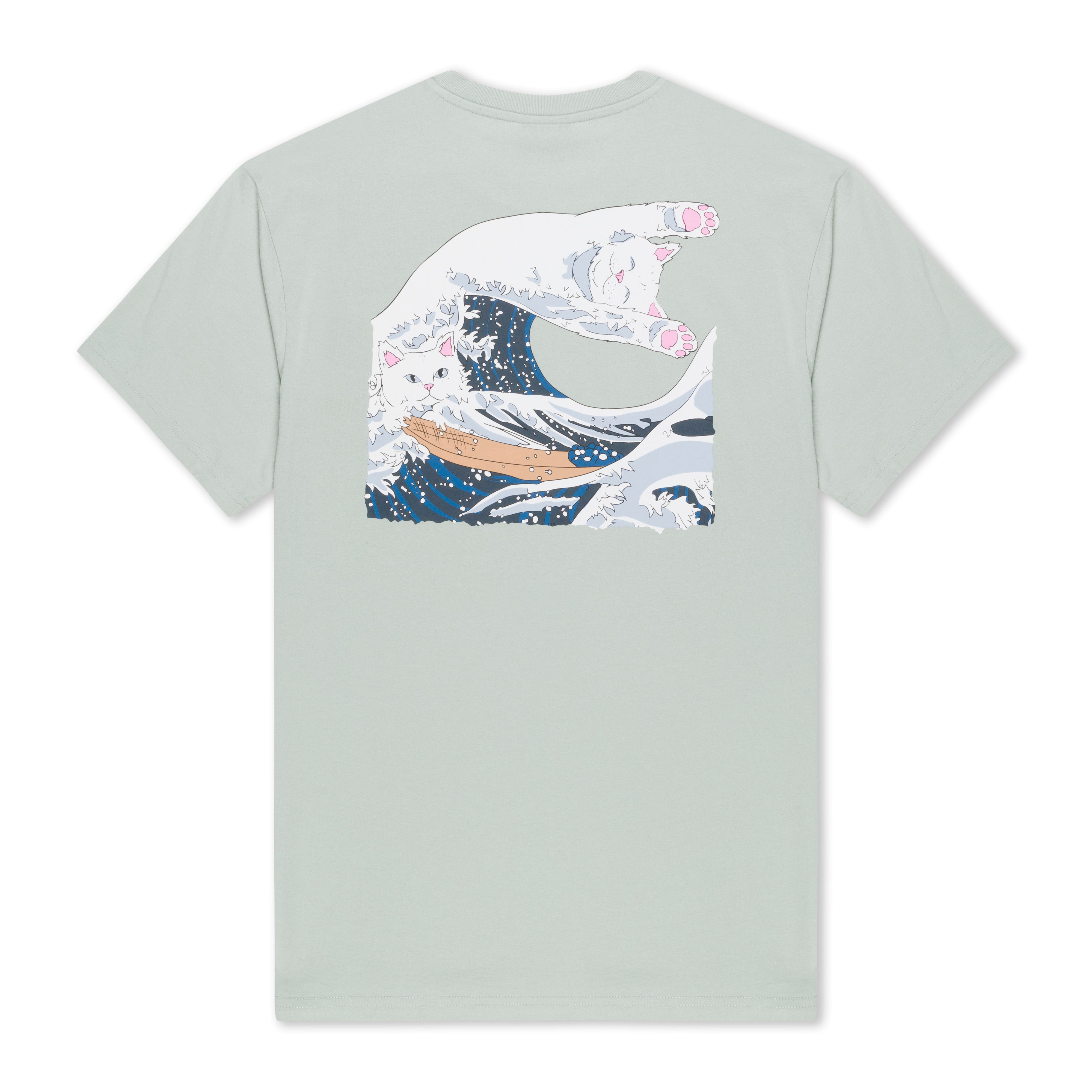 RIPNDIP Great Wave Tee (Sage Grey)