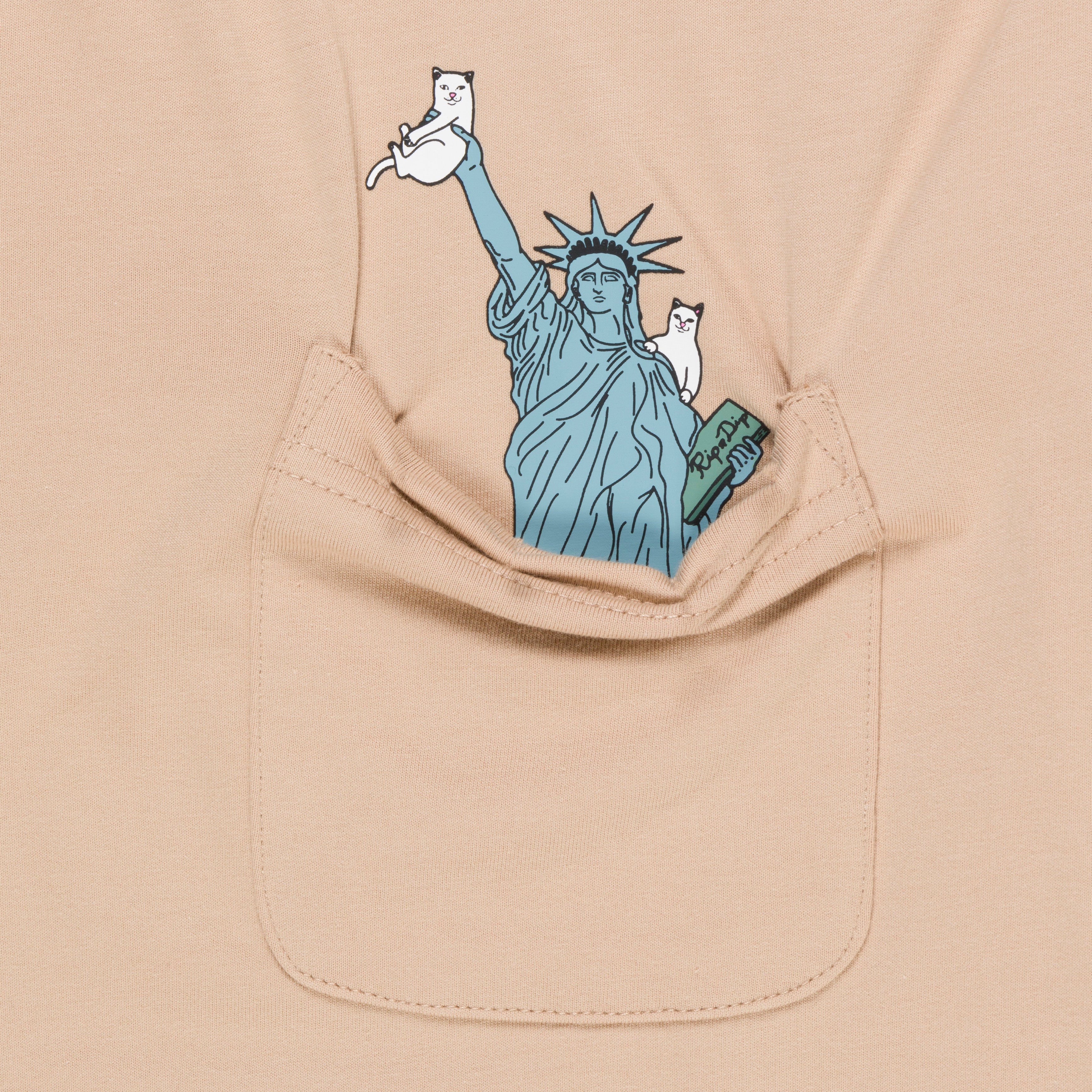 RIPNDIP Liberty Pocket Tee (Almond)