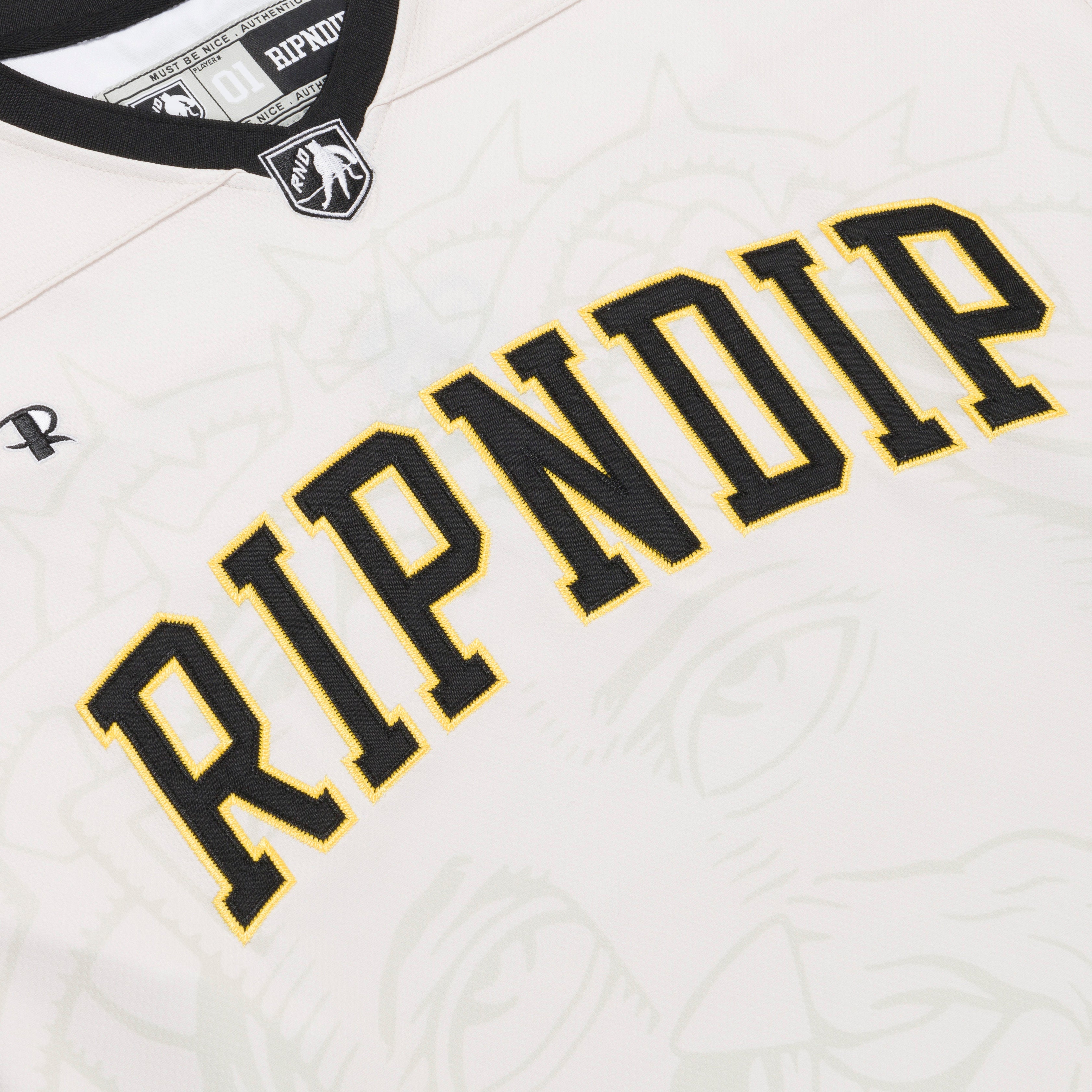 RIPNDIP Lord Savior Hockey Jersey (Off White)