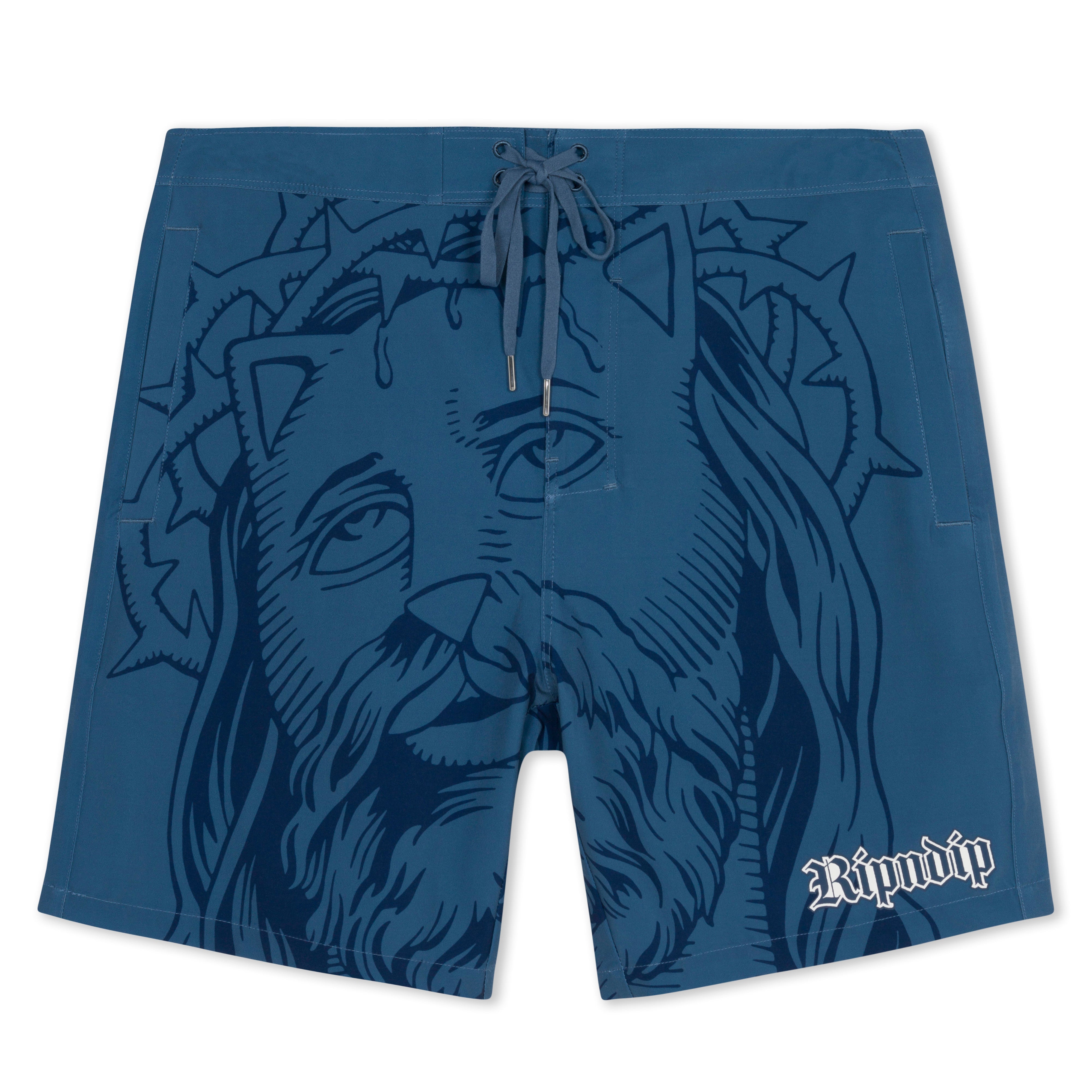 RIPNDIP Lord Savior Swim Shorts (Navy)