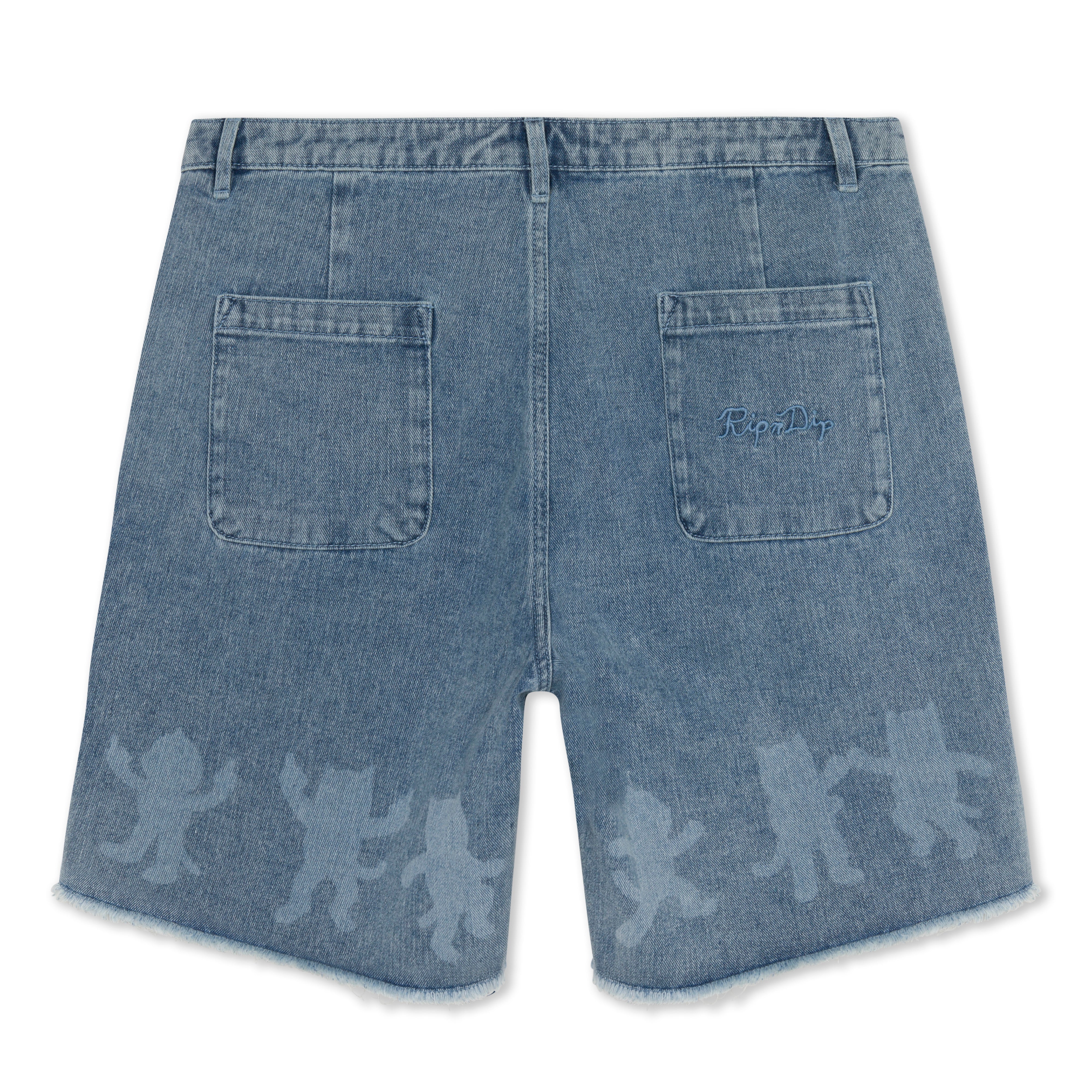 RIPNDIP Cosmic Nerm Denim Shorts (Medium Wash)