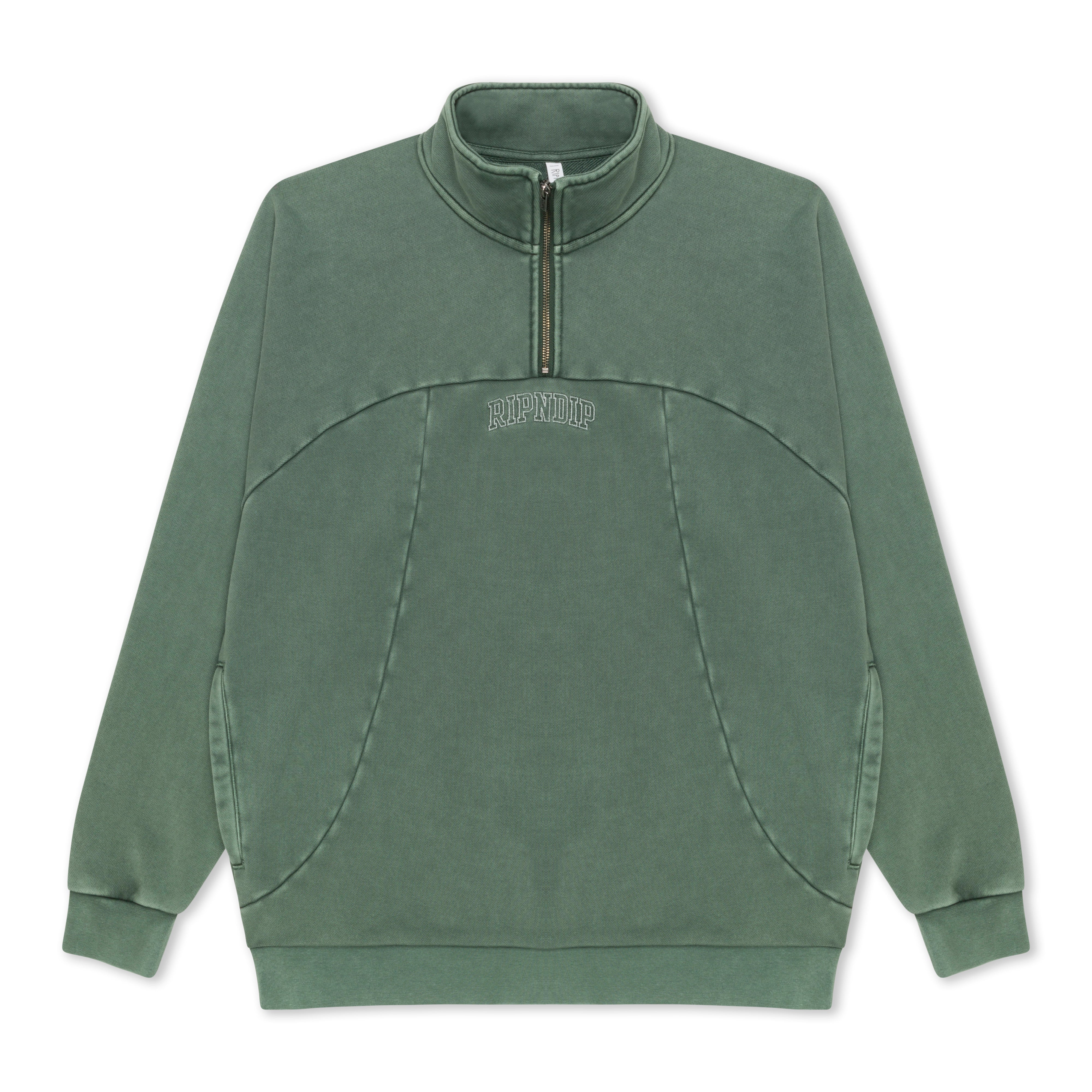 RIPNDIP Night Quarter Zip Jacket (Dusty Pine)