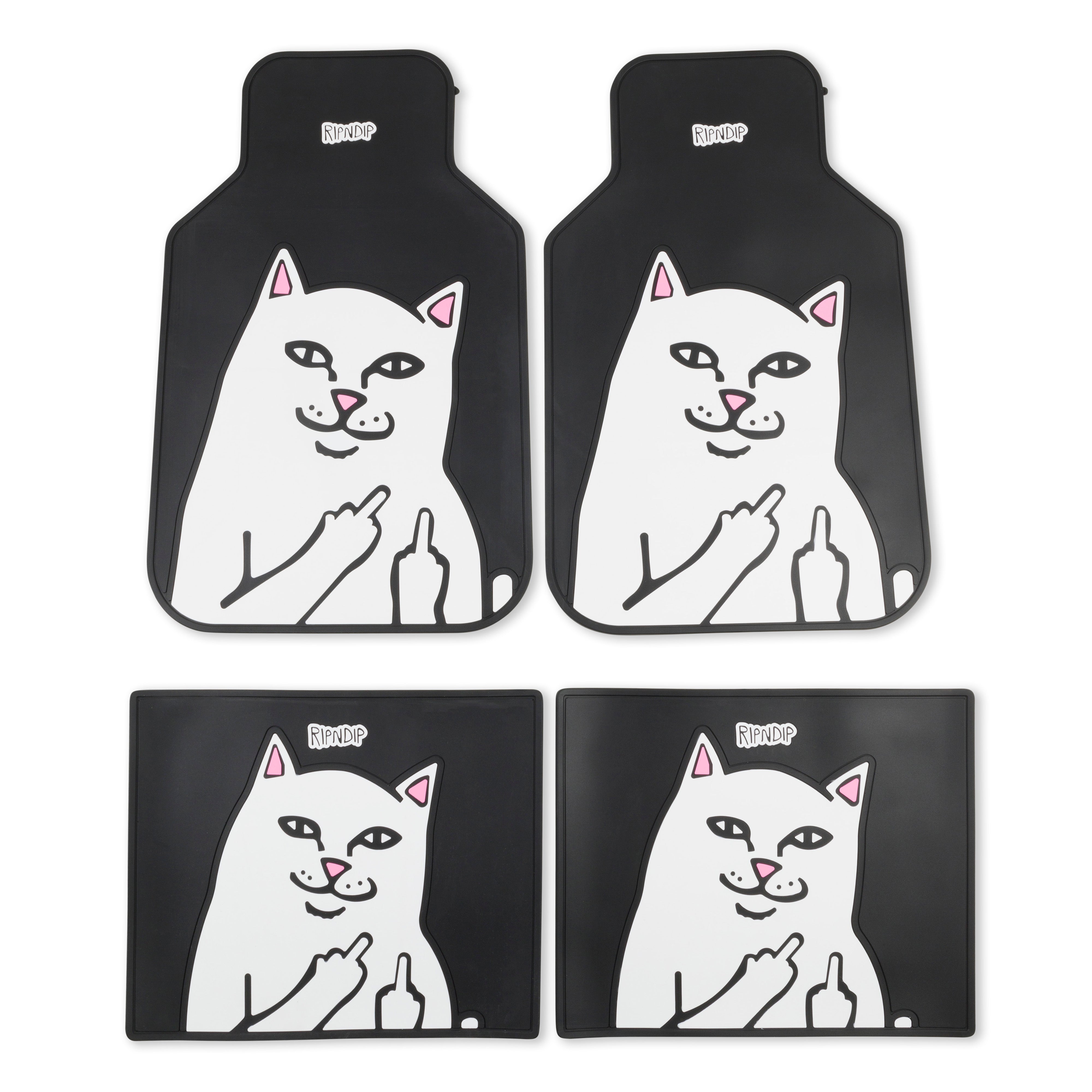 RIPNDIP Lord Nermal Car Floor Mats (Black)