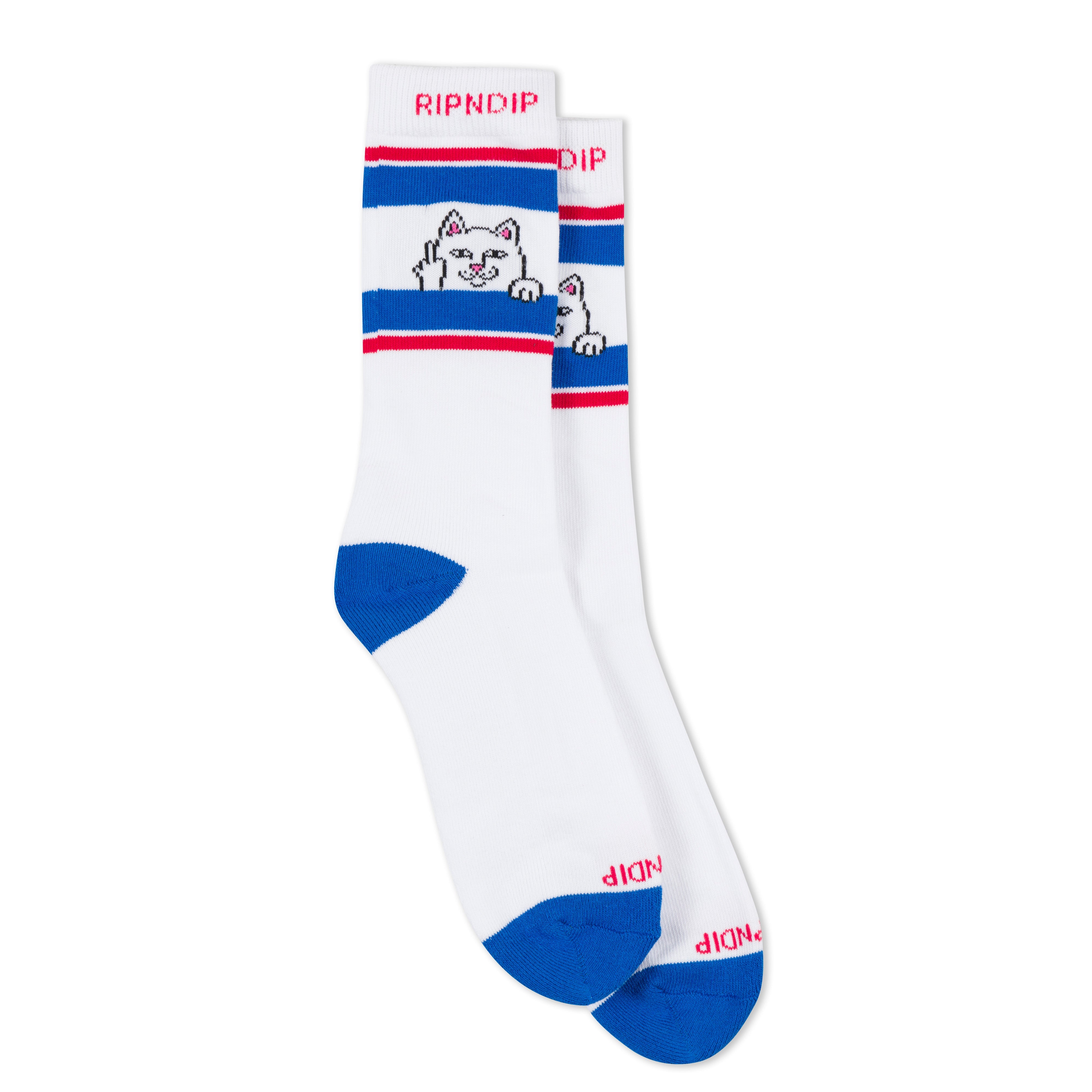 RIPNDIP Peeking Nermal Socks (White )