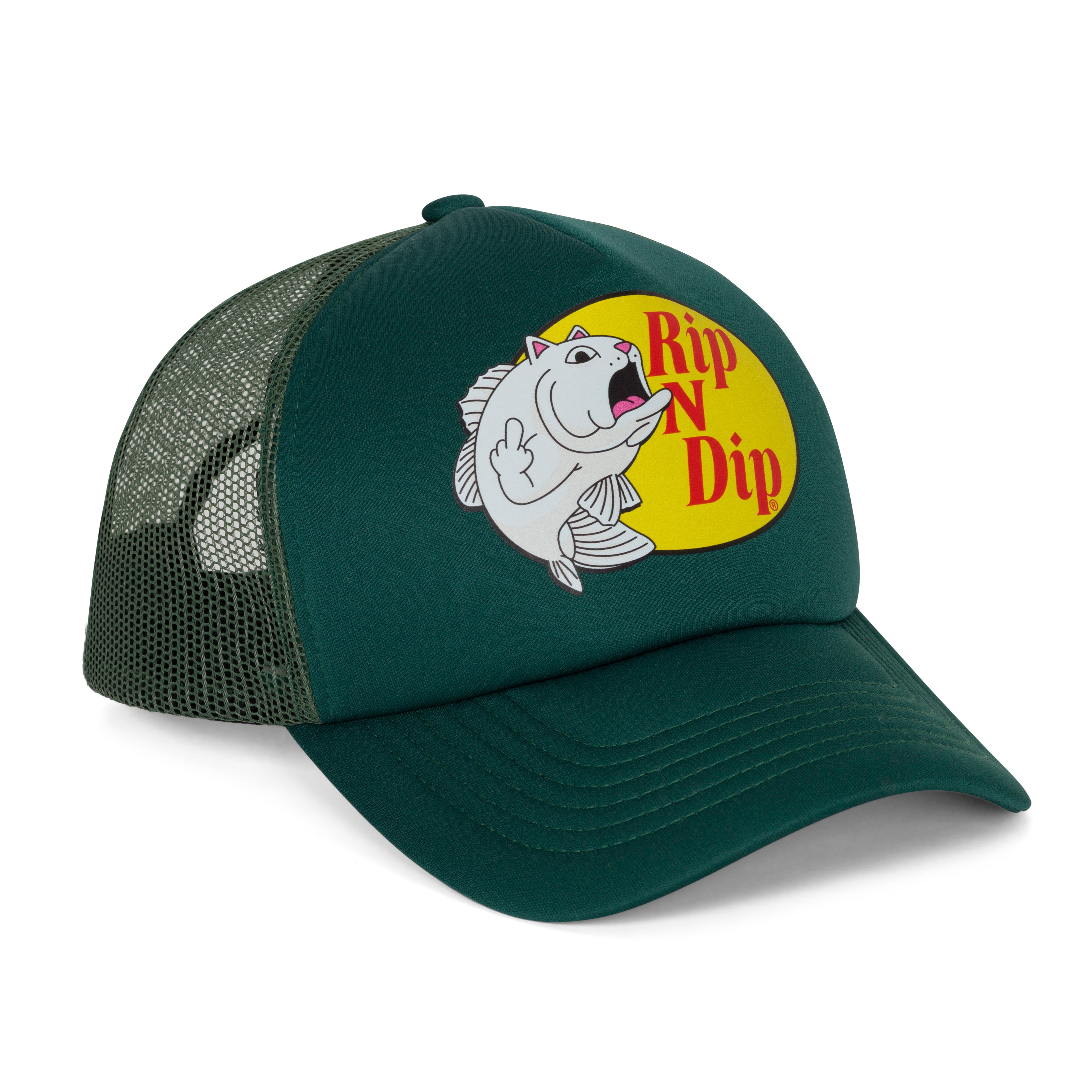 RIPNDIP Catfish Trucker Hat (Light Olive)