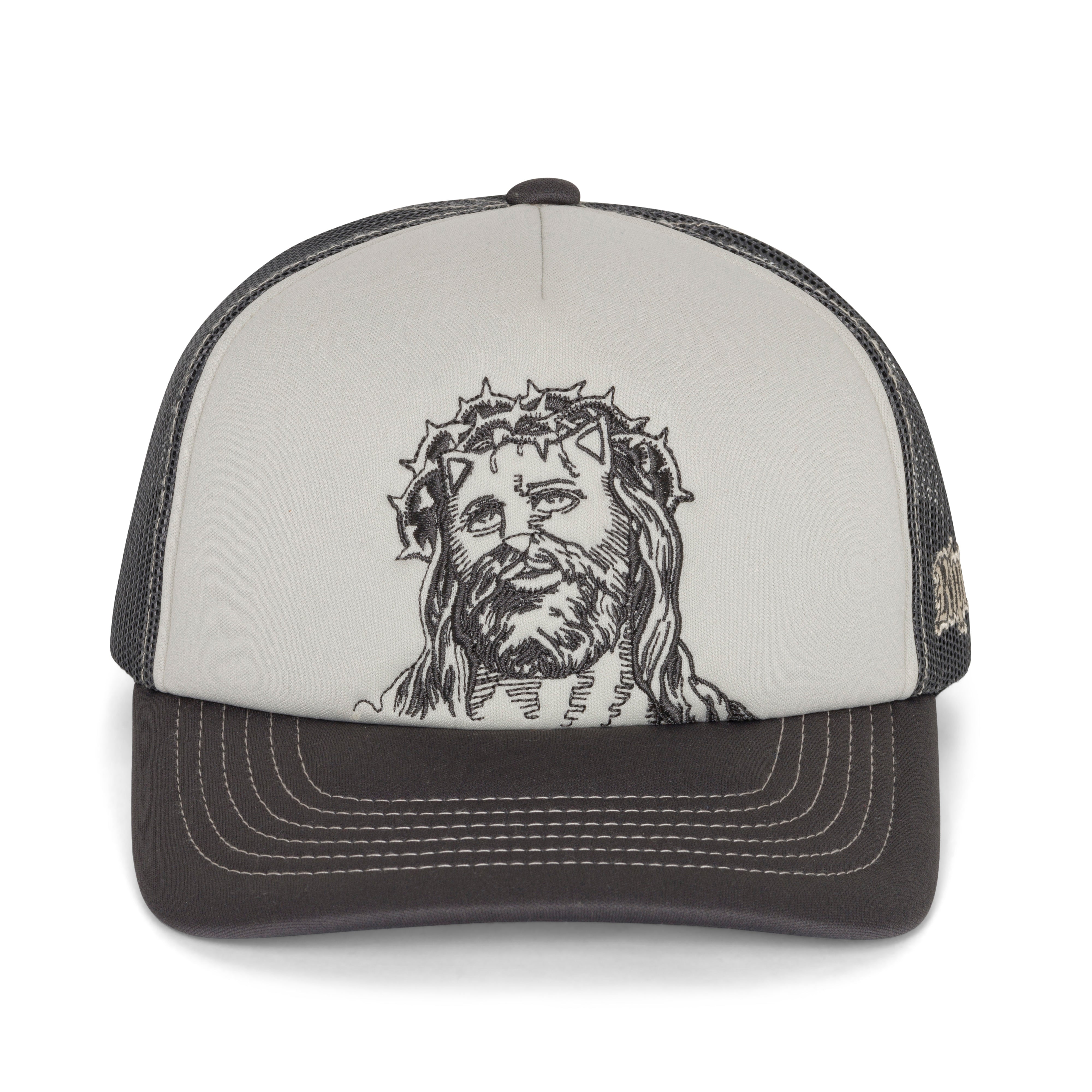 RIPNDIP Lord Savior Trucker Hat (Dark Charcoal )