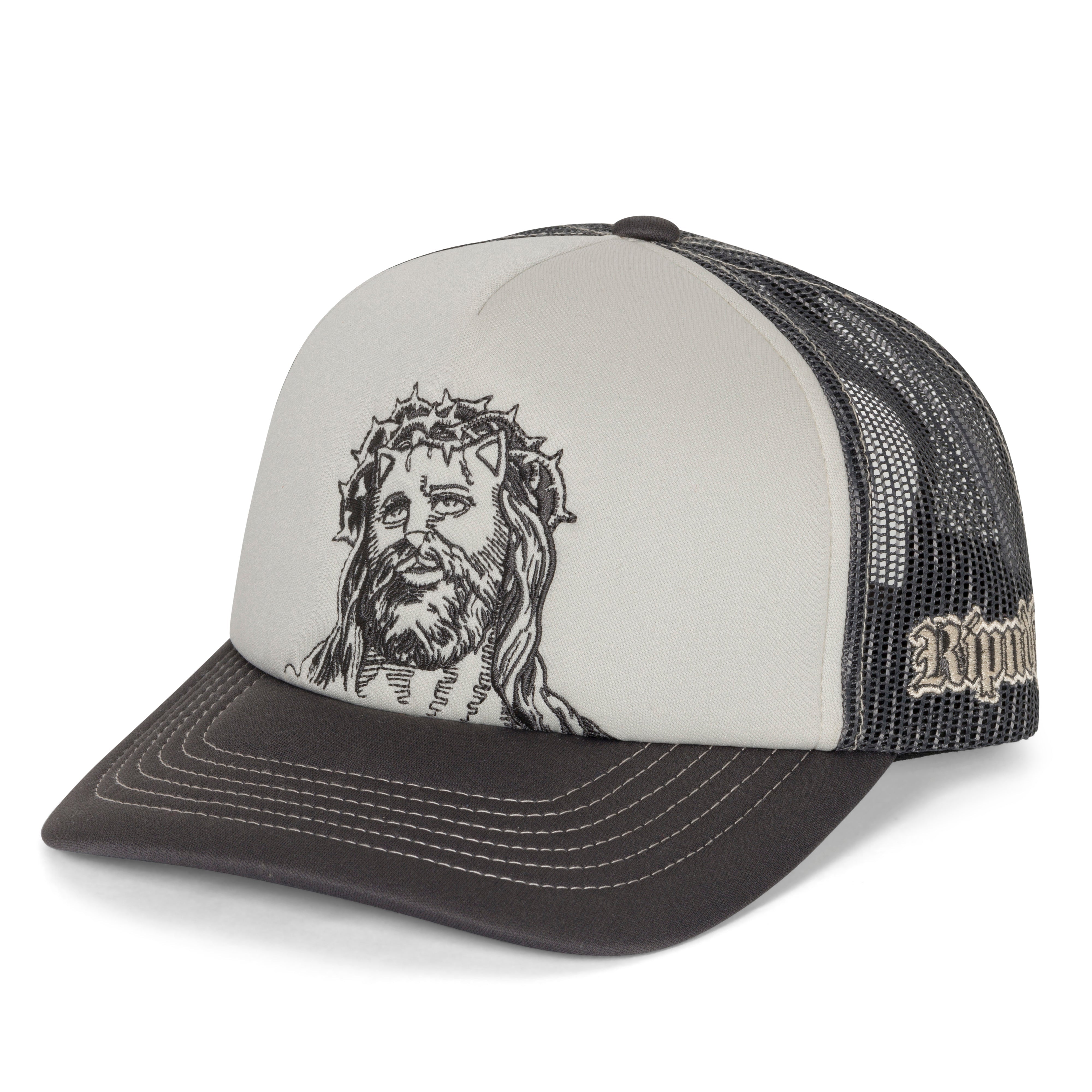 RIPNDIP Lord Savior Trucker Hat (Dark Charcoal )