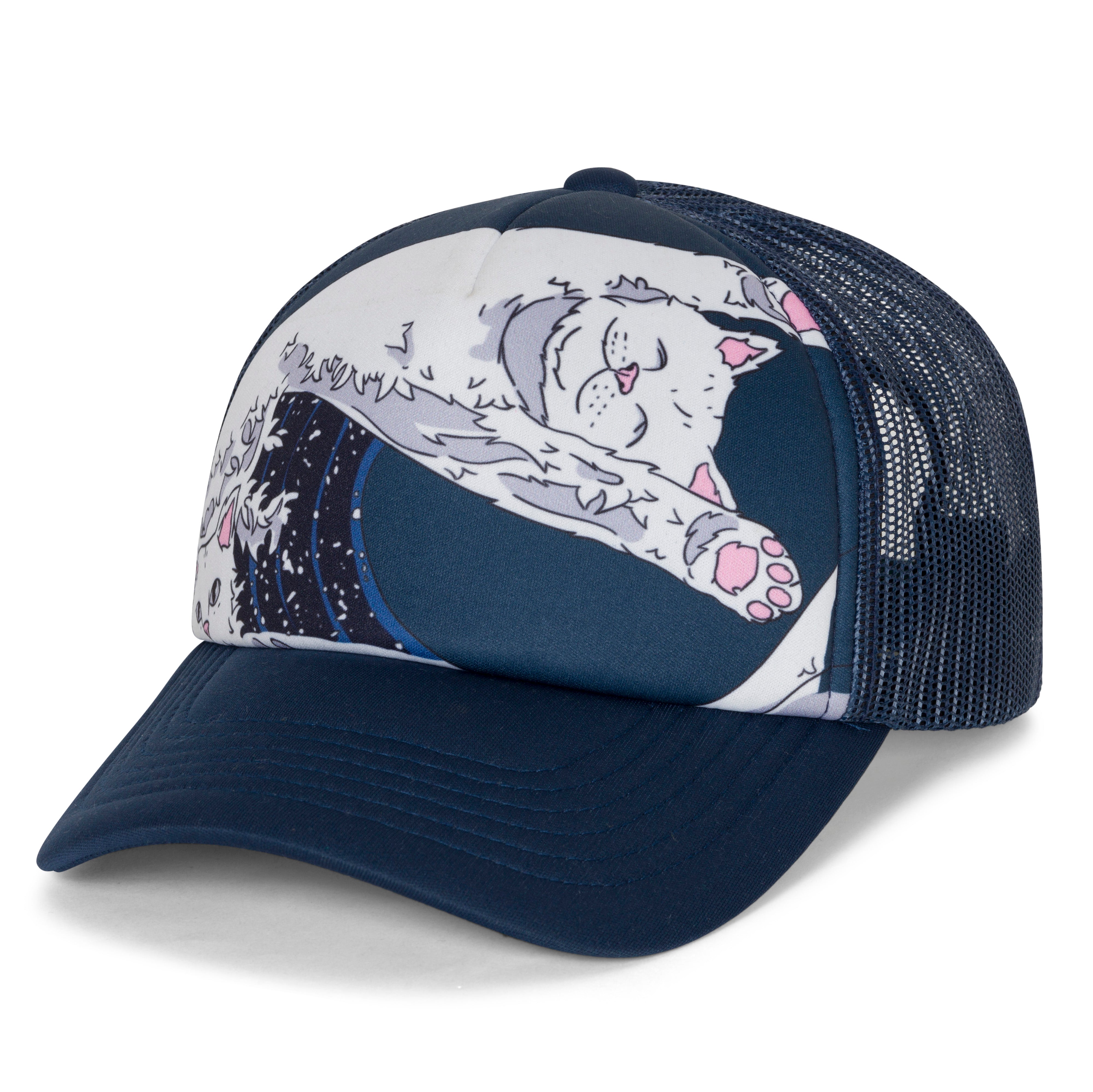 RIPNDIP Great Wave Trucker Hat (Slate)