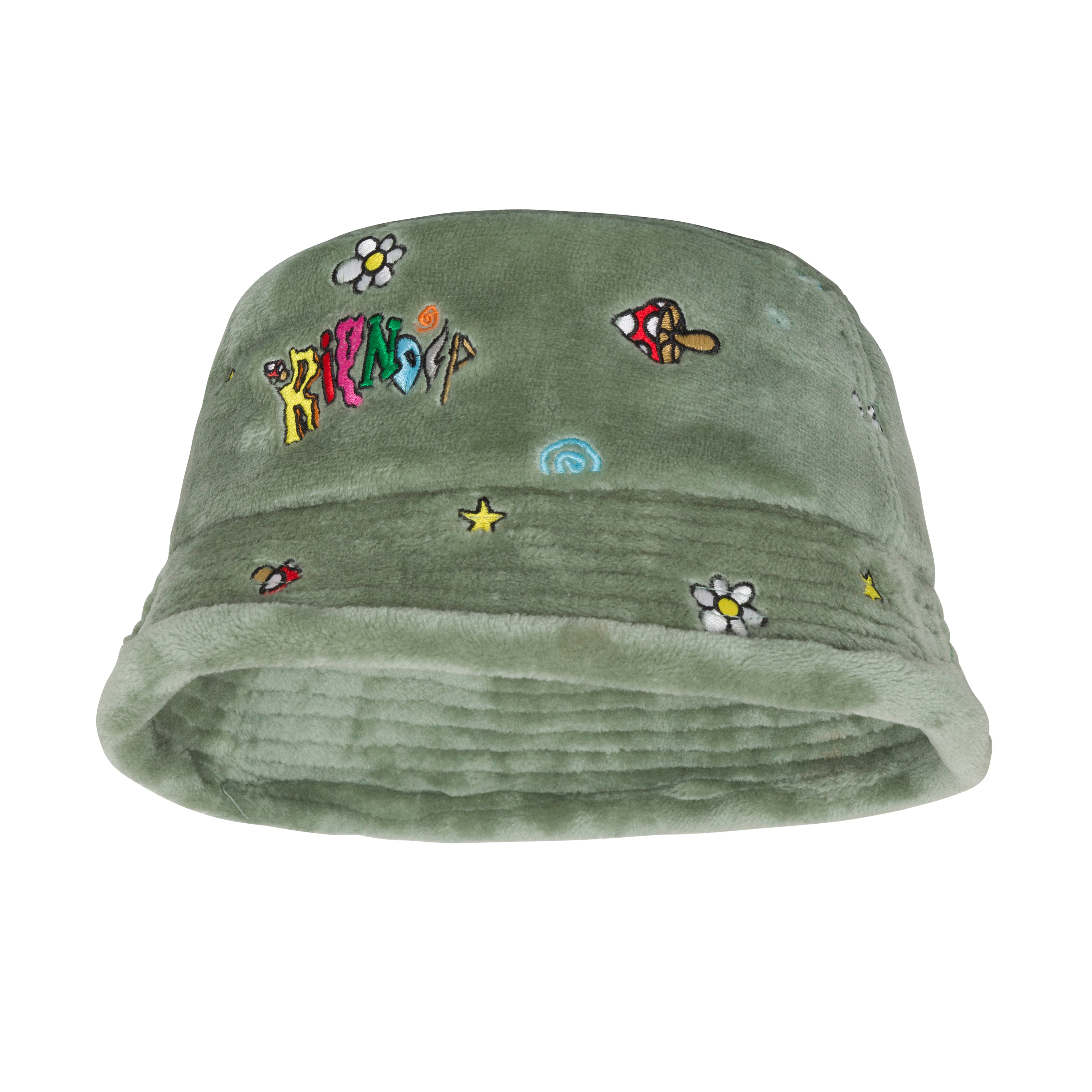 RIPNDIP Broken Down Sherpa Bucket Hat (Light Sage)