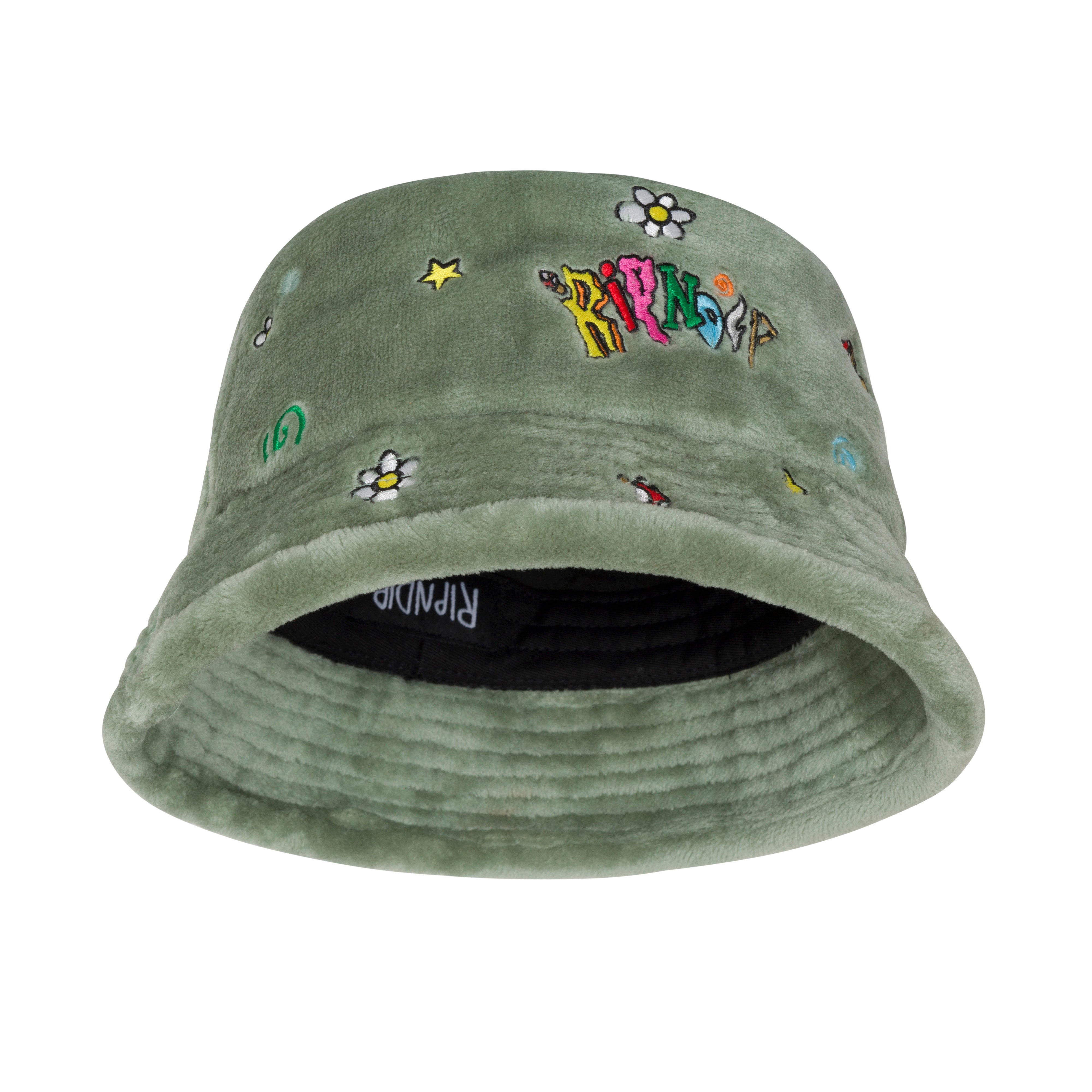 RIPNDIP Broken Down Sherpa Bucket Hat (Light Sage)