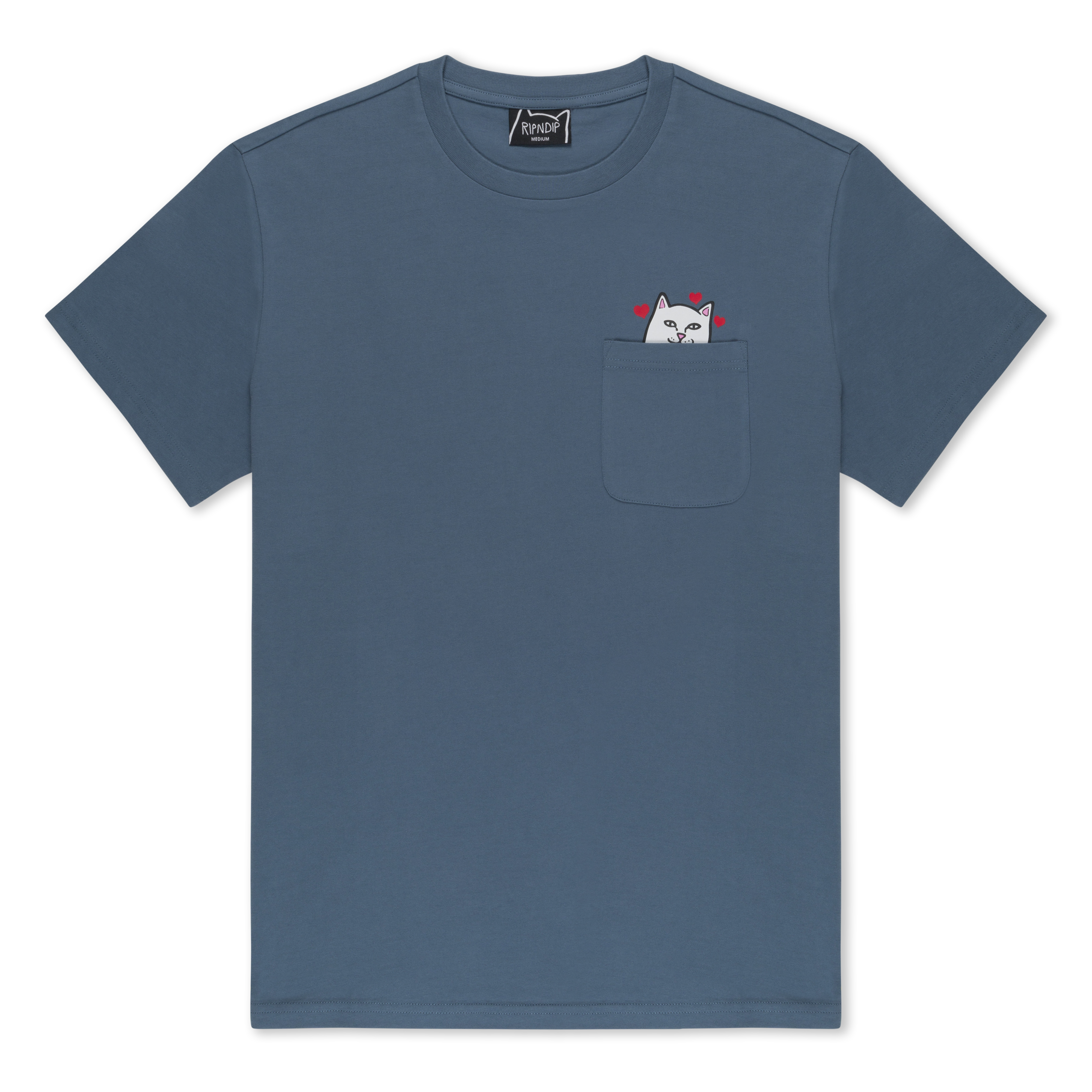 RIPNDIP Nermal Loves Pocket Tee (Slate)