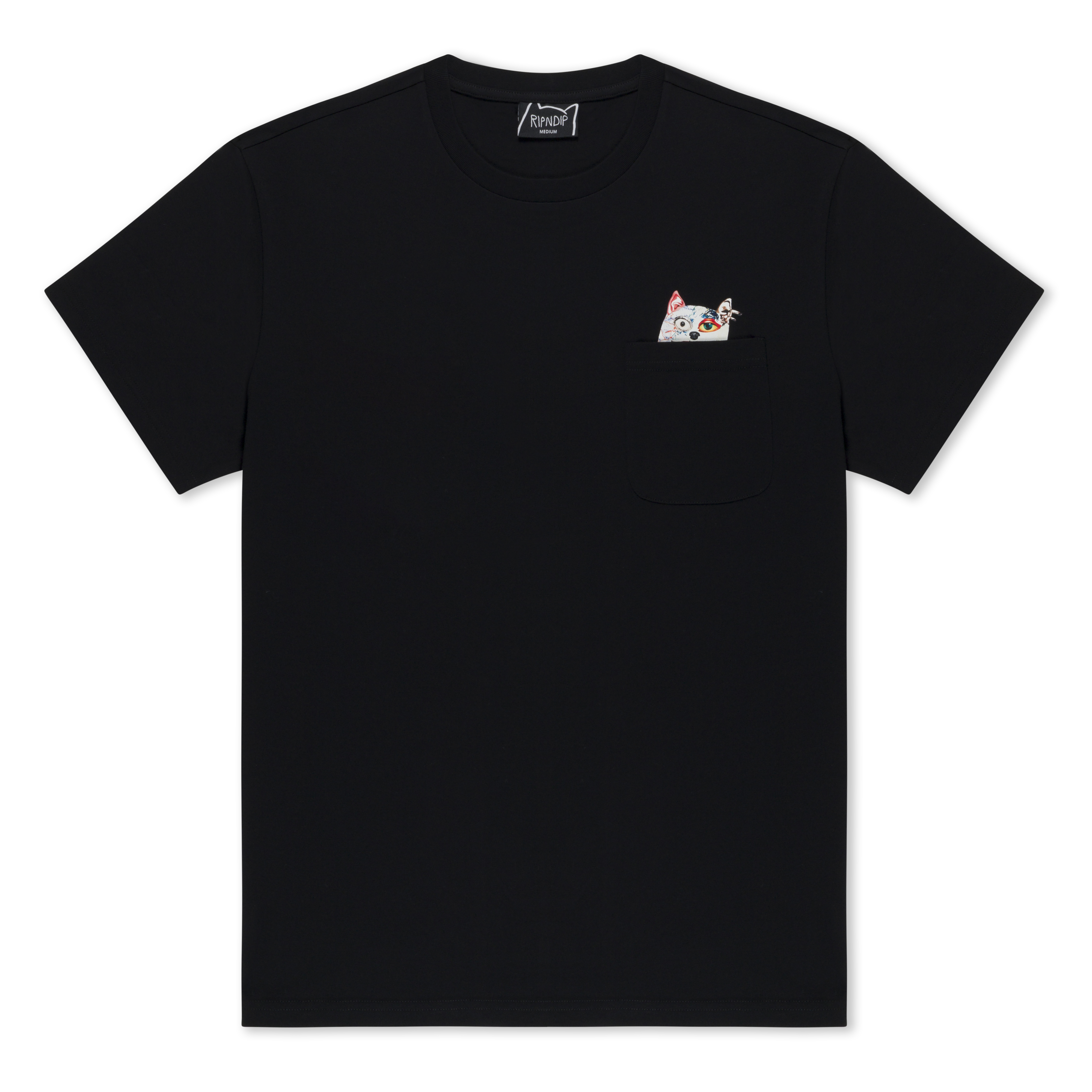 RIPNDIP Lord Nermal Collage Pocket Tee (Black)