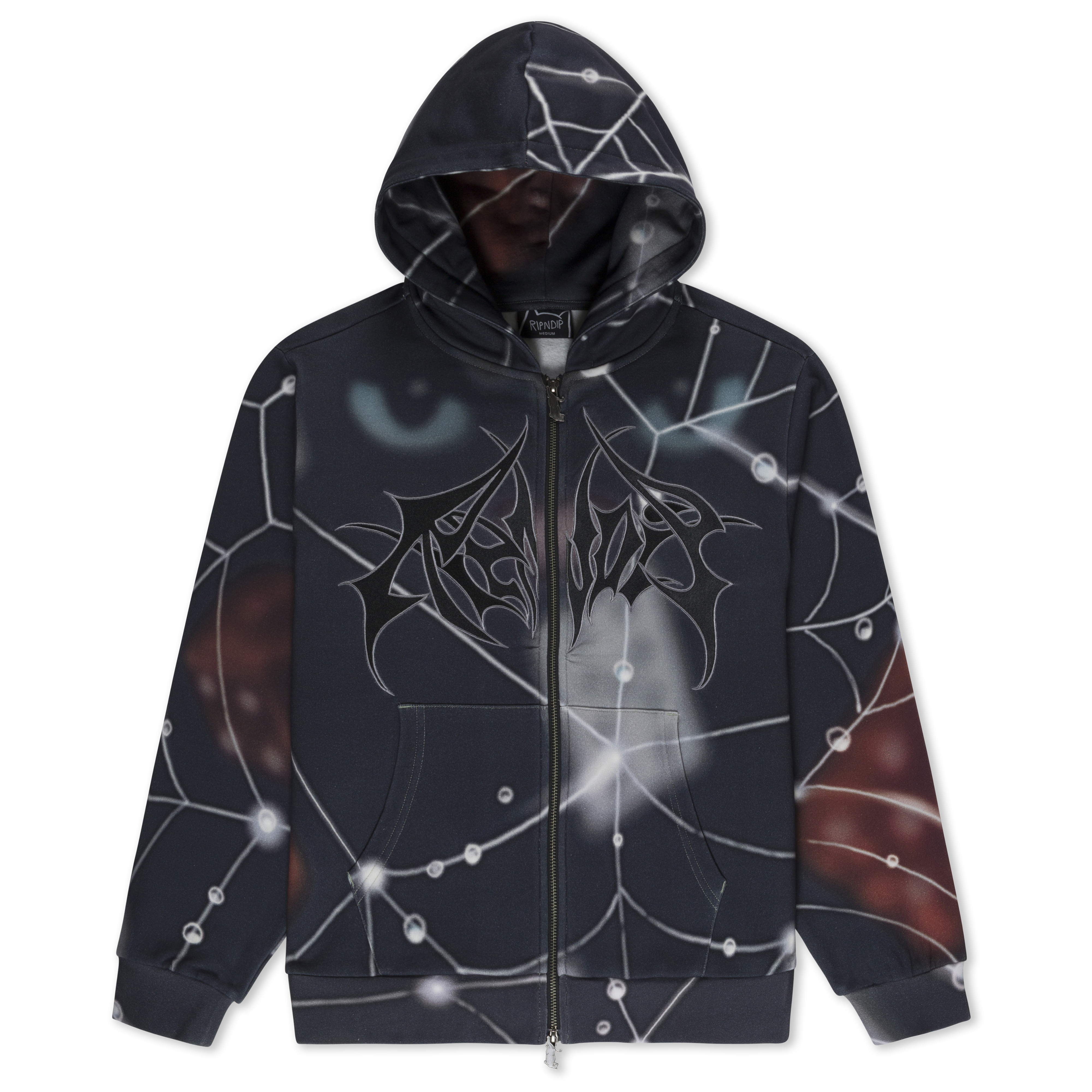 RIPNDIP Redemption Zip Up Hoodie (Black Multi)