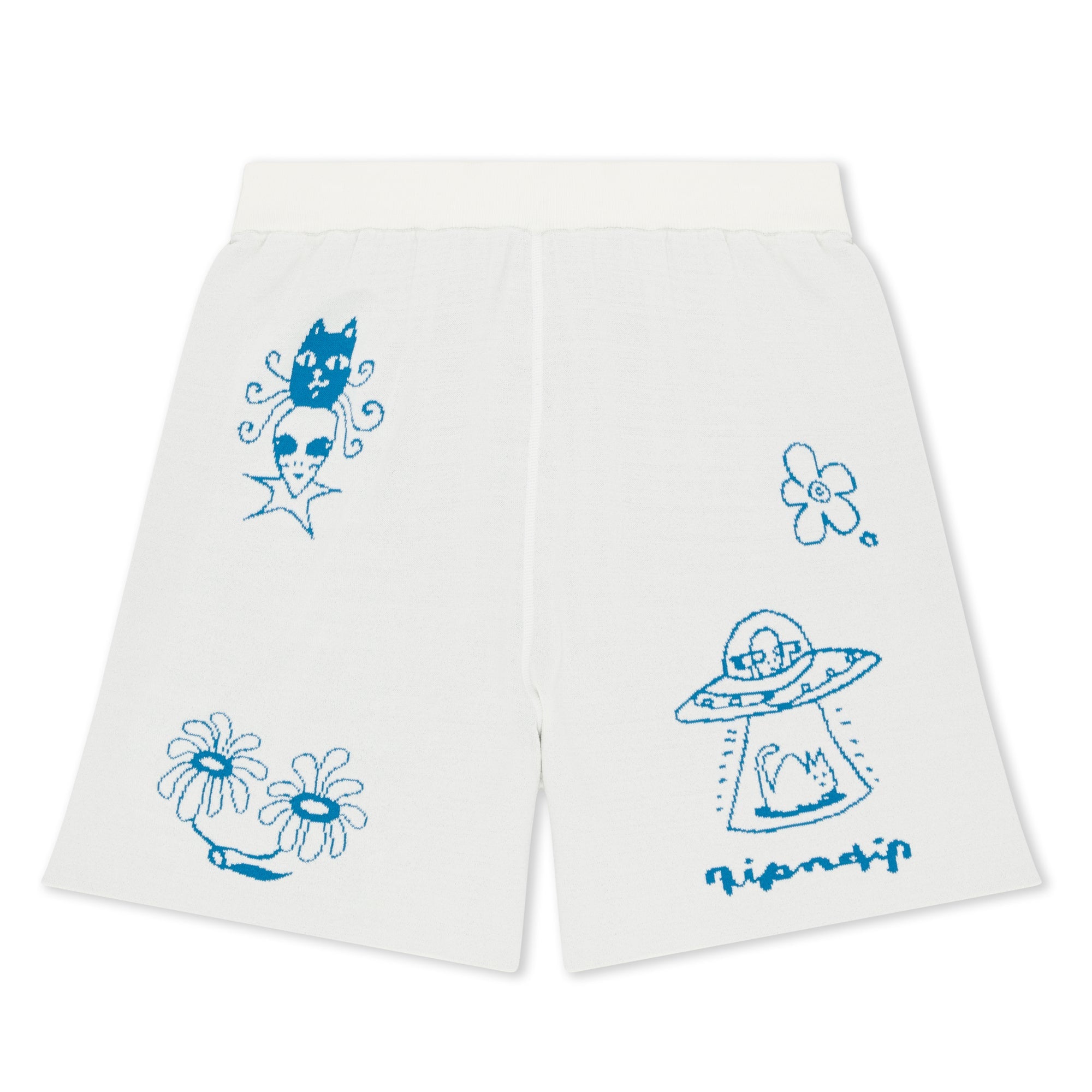 RIPNDIP Blonded Knit Womens Shorts (Off White)