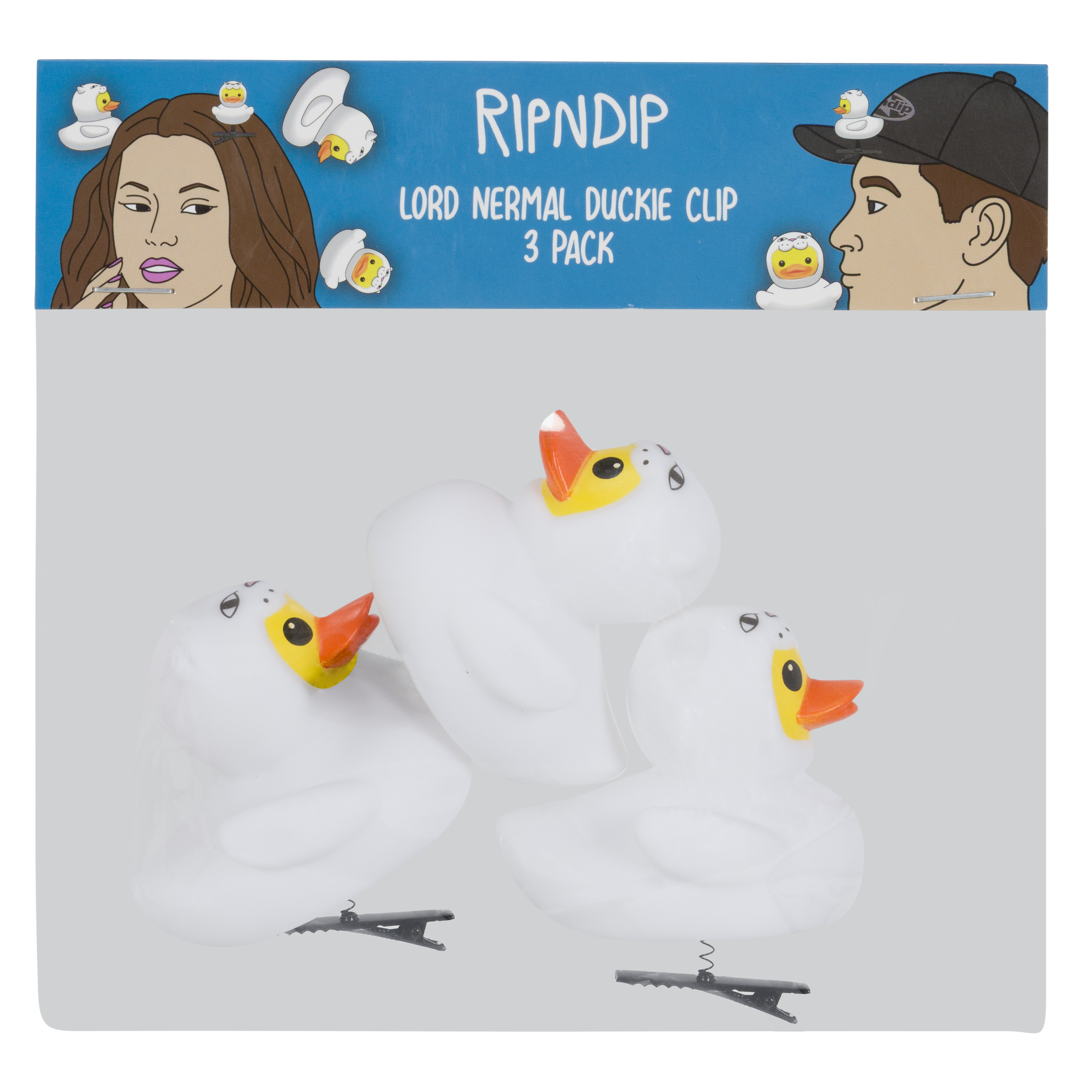 RIPNDIP Lord Duckie Clip 3 Pack(White)