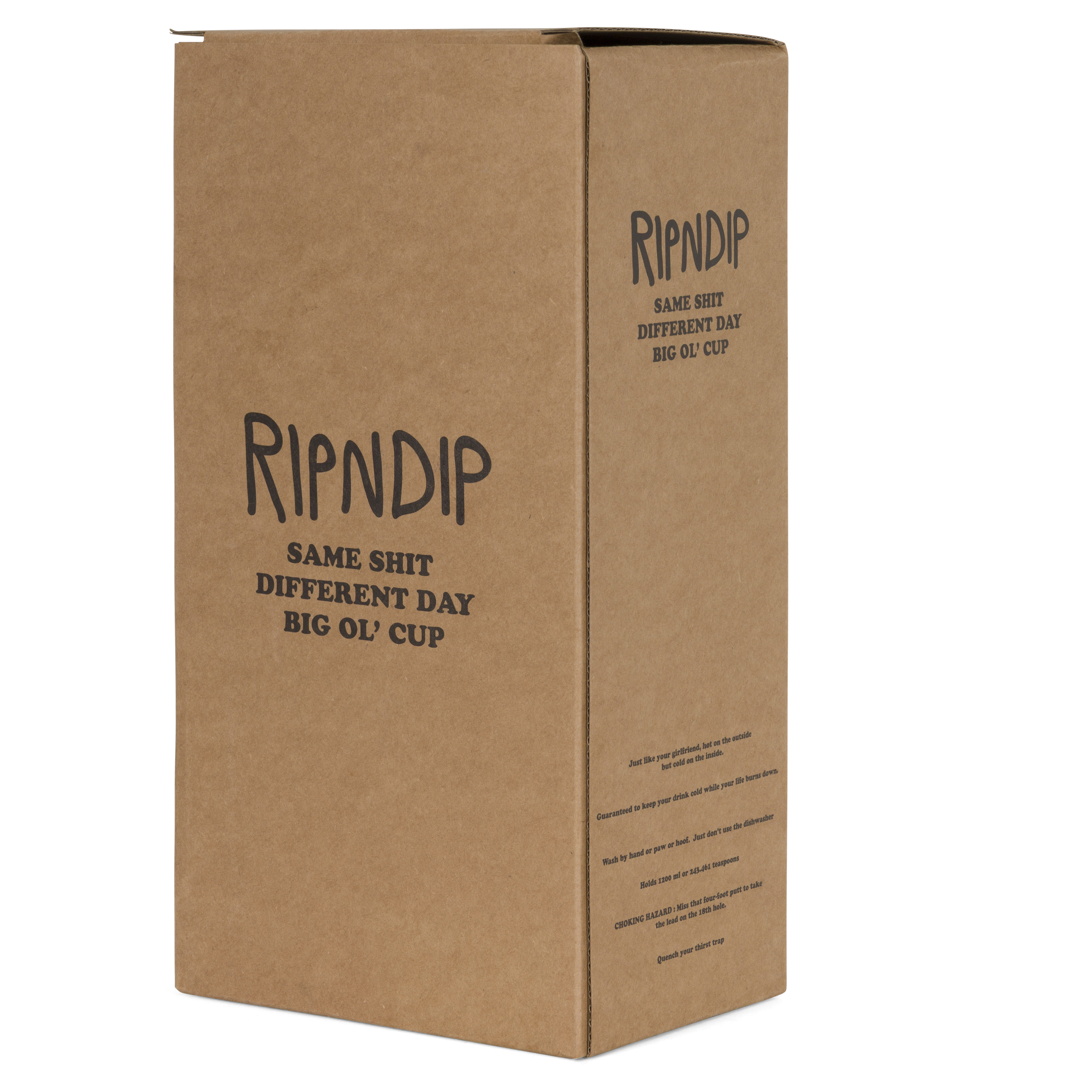 RIPNDIP Same Shit Different Day Big Ol Cup Tumbler (Black)