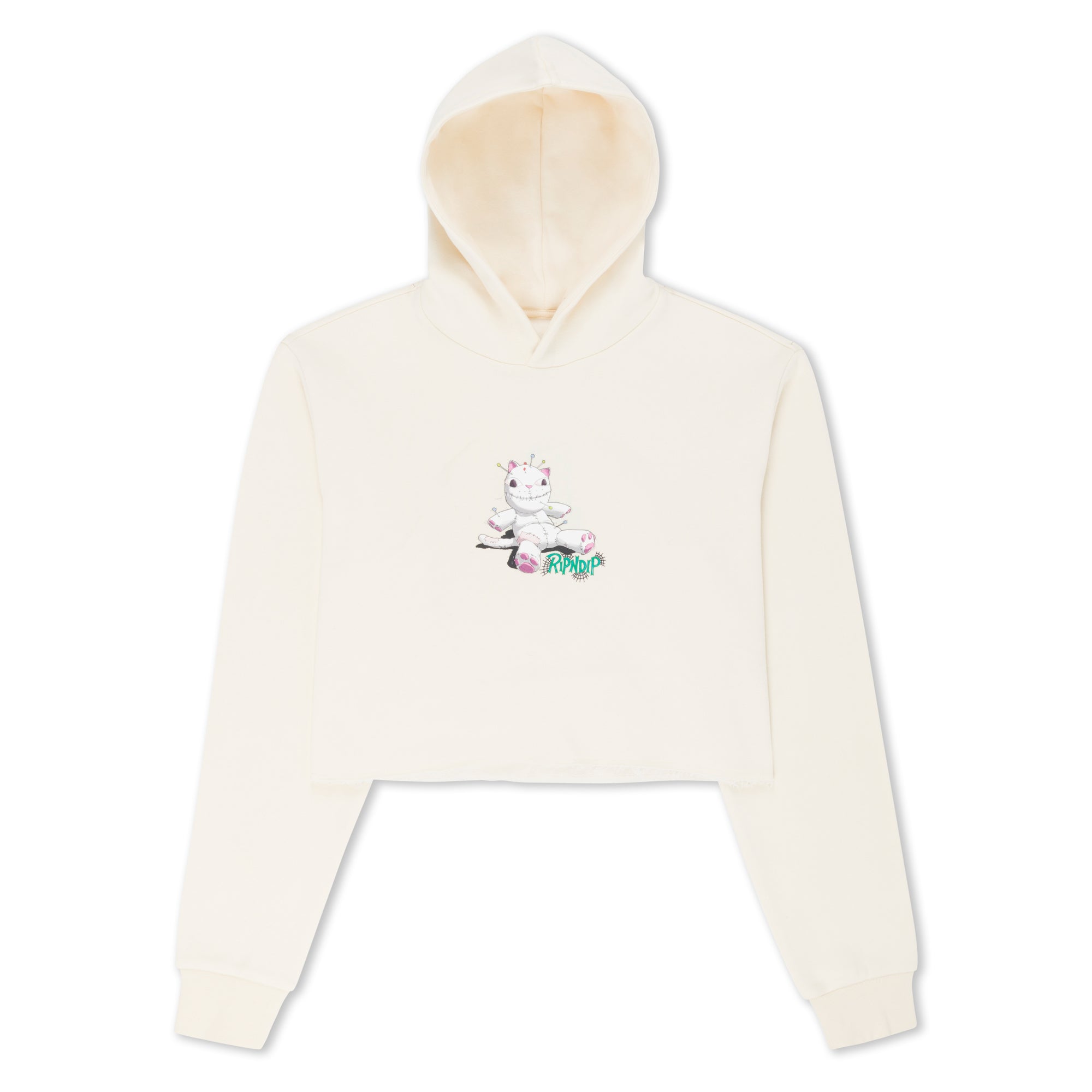 RIPNDIP Travis Cropped Hoodie (Natural)