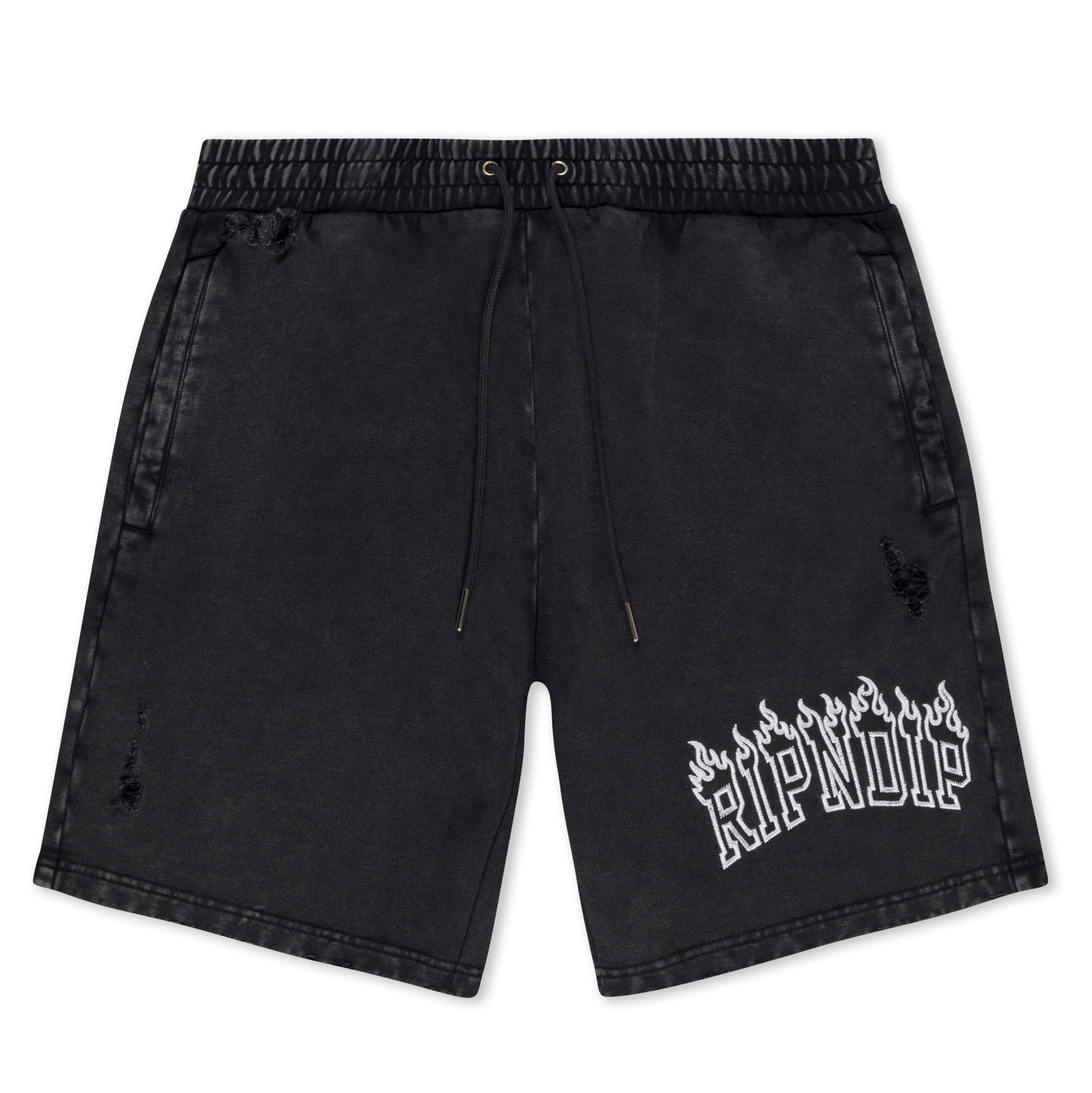 Fire Spirit Sweat Shorts (Black Wash)