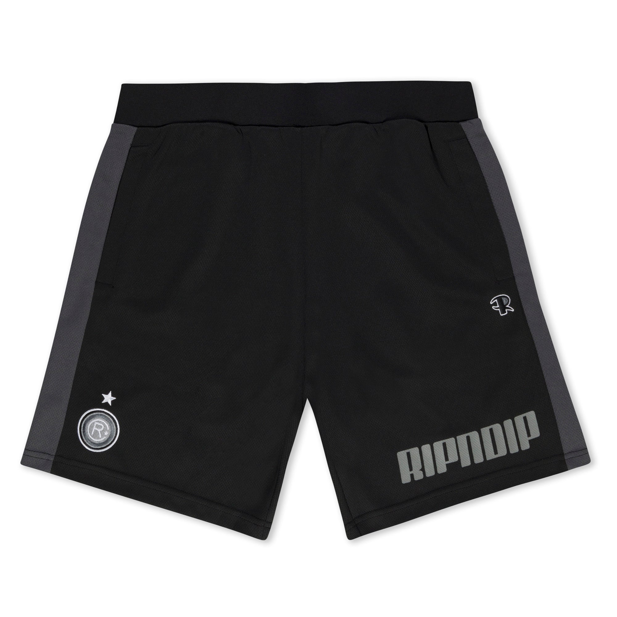 RIPNDIP FC Soccer Shorts (Black / Charcoal)