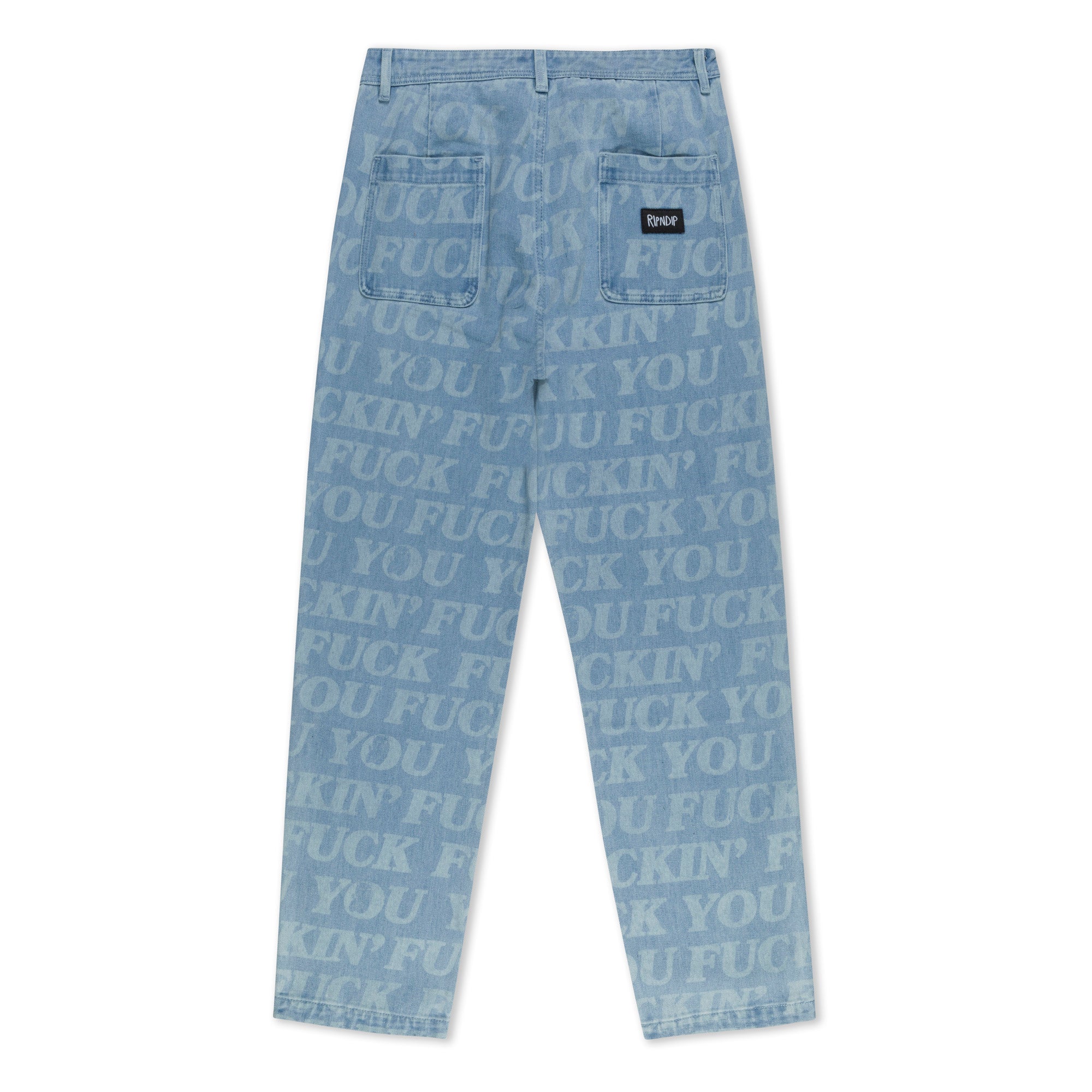 F.U.F.F. Washed Denim Pants (Light Washed Denim)