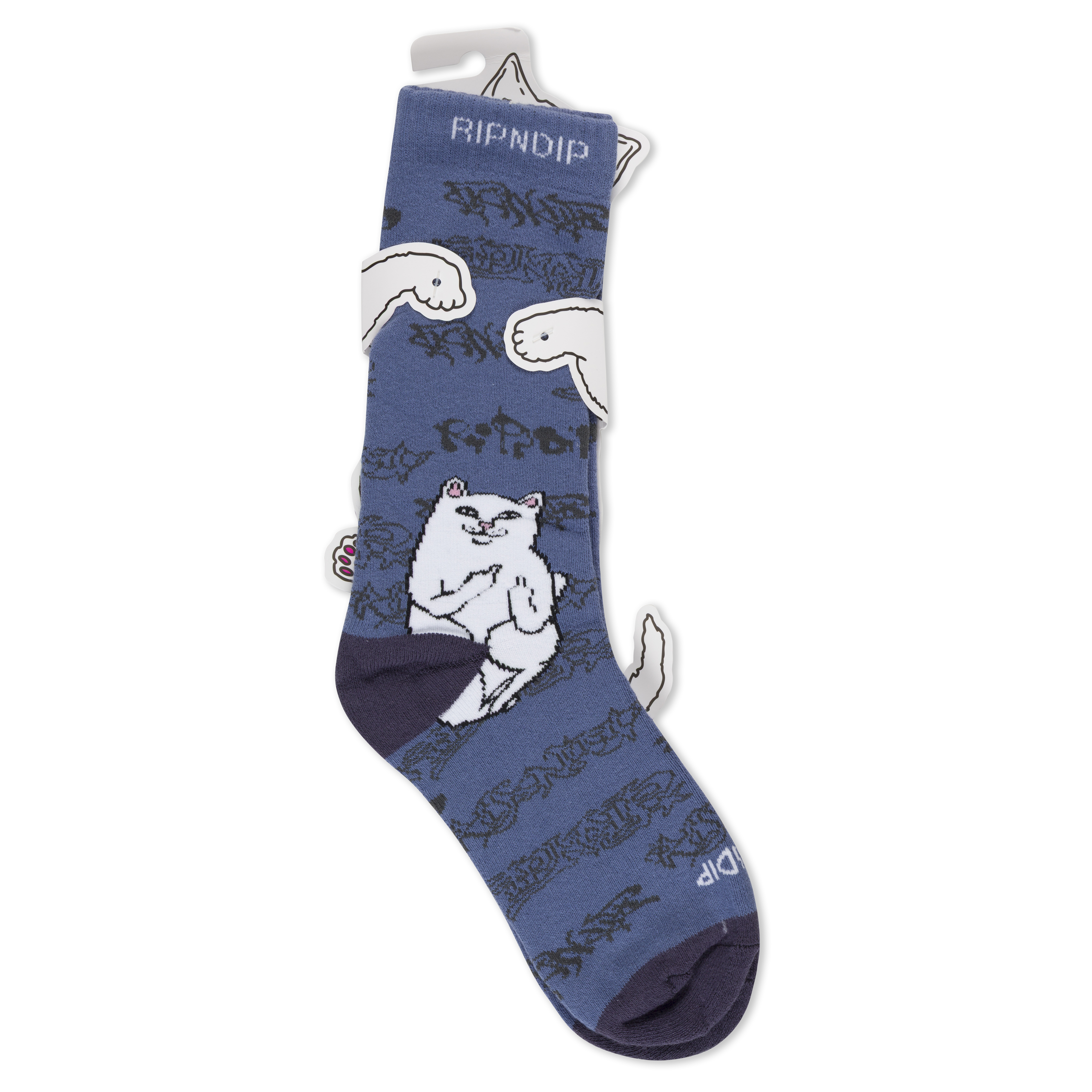 RIPNDIP Lord Nermal Ghost Socks (Slate)