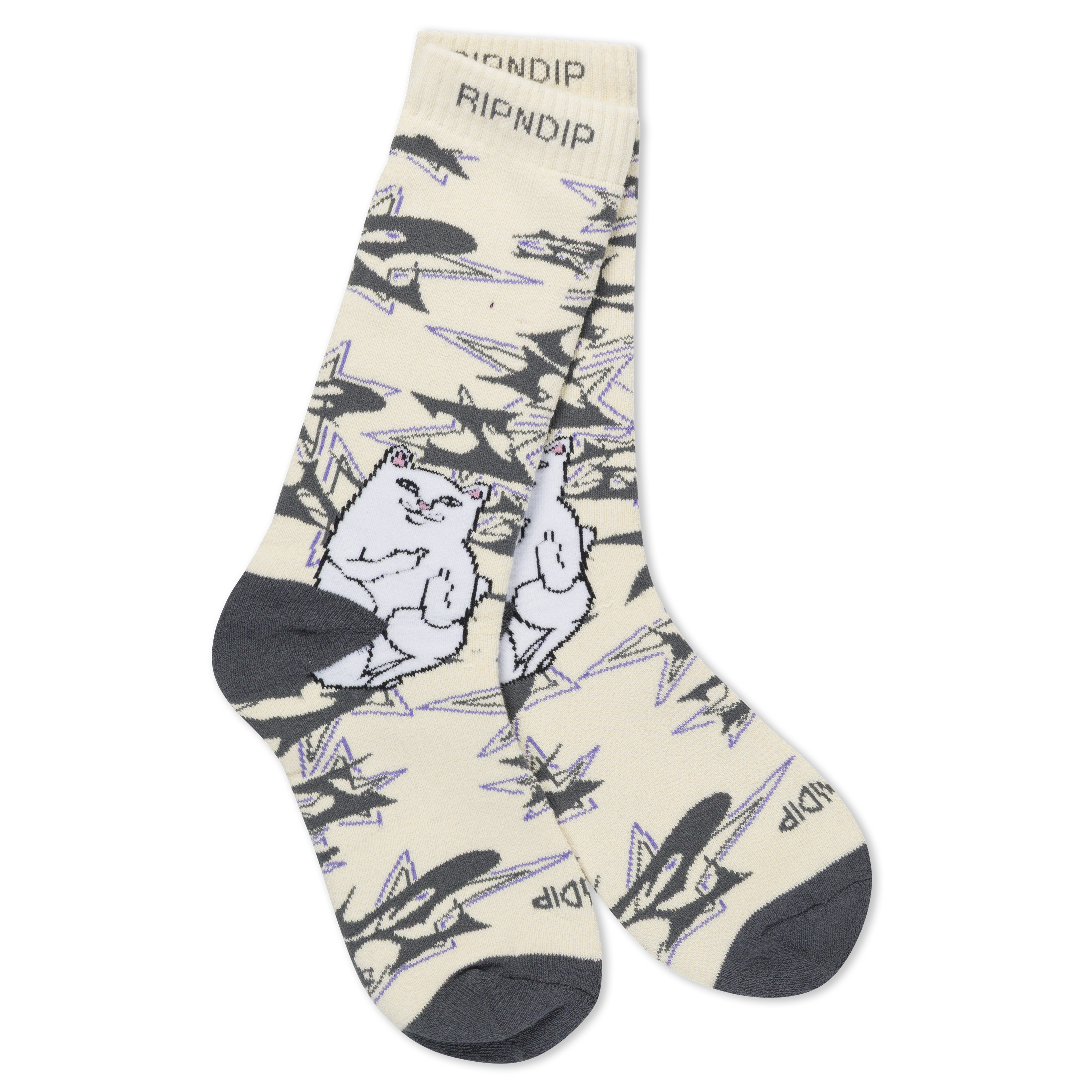 RIPNDIP Lord Nermal Wire Socks (Bone)
