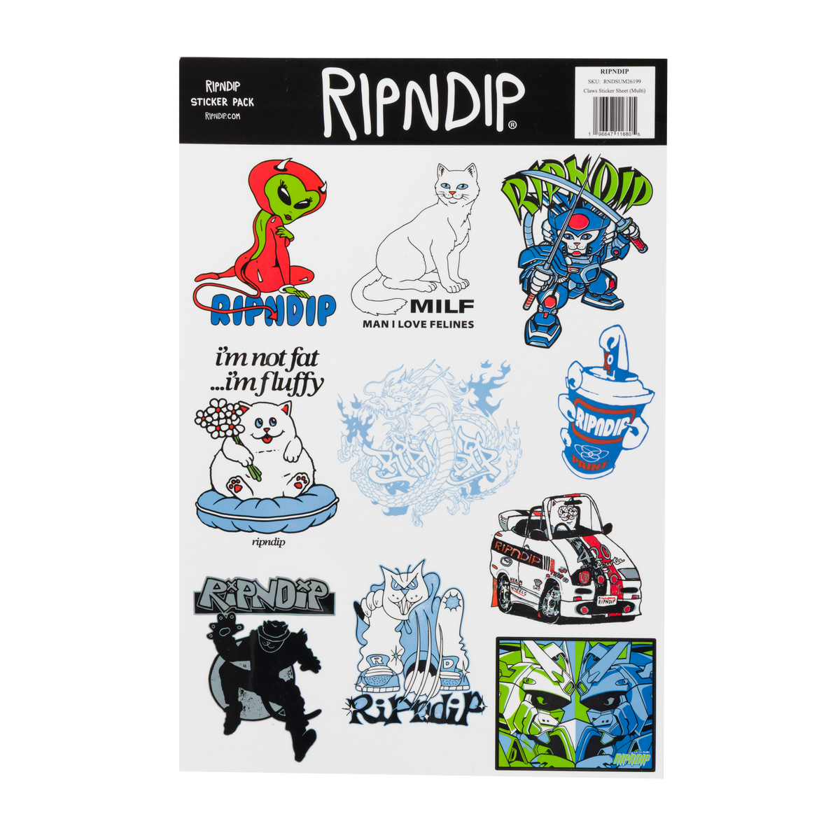 Claws Sticker Sheet (Multi) – RIPNDIP MX