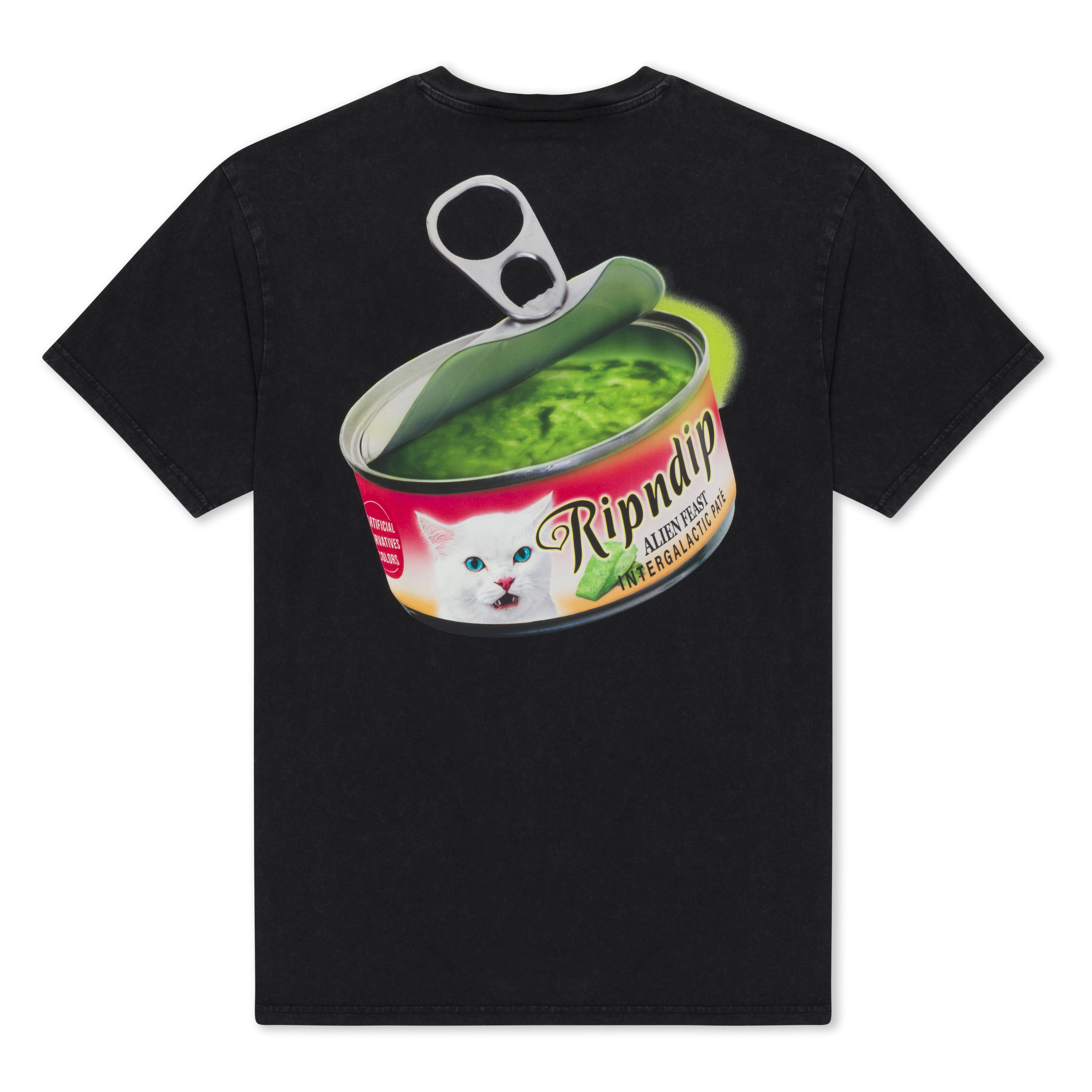 RIPNDIP Gourmet Cat Food Tee (Black Vintage Wash)