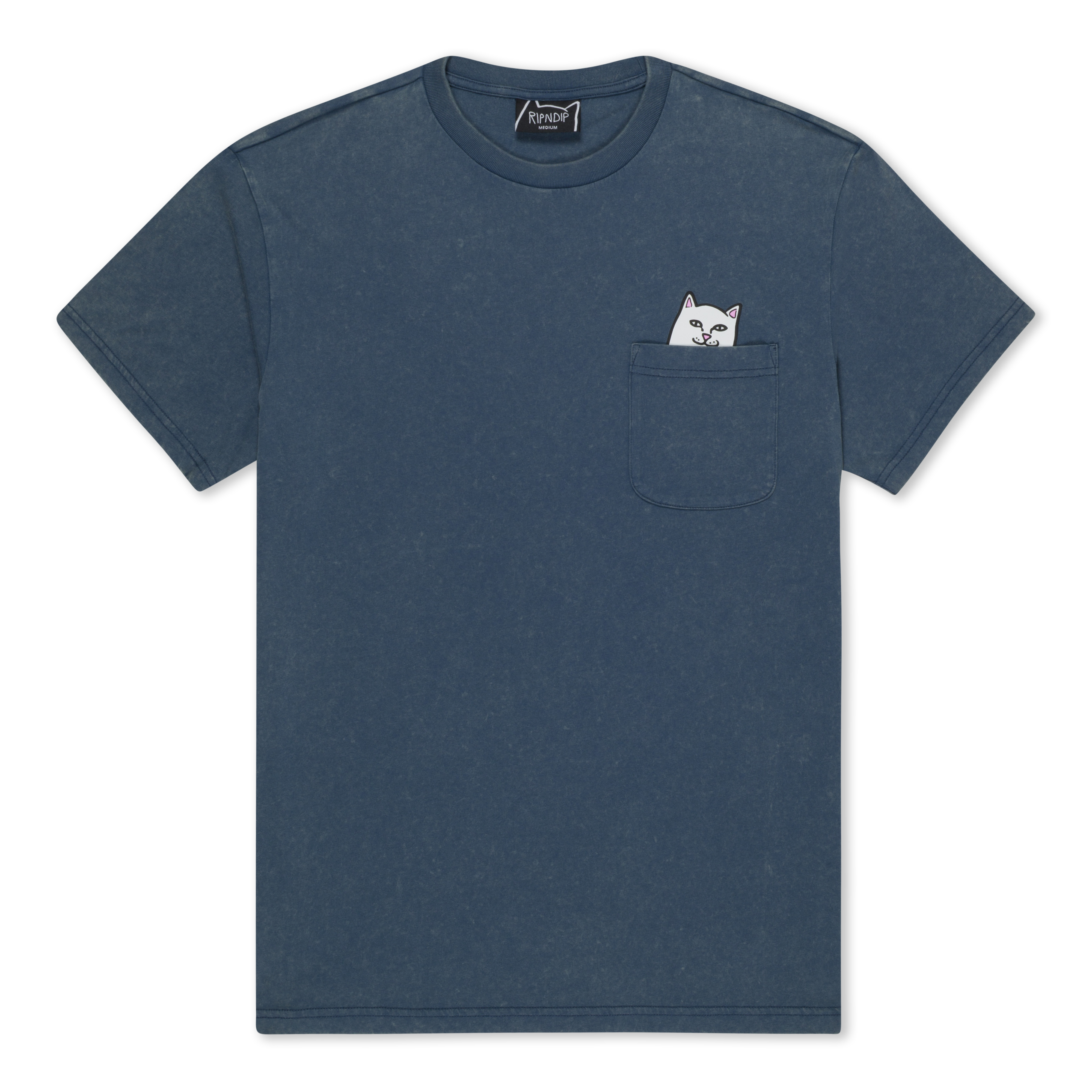 RIPNDIP Lord Nermal Pocket Tee (Dark Slate Vintage Wash)