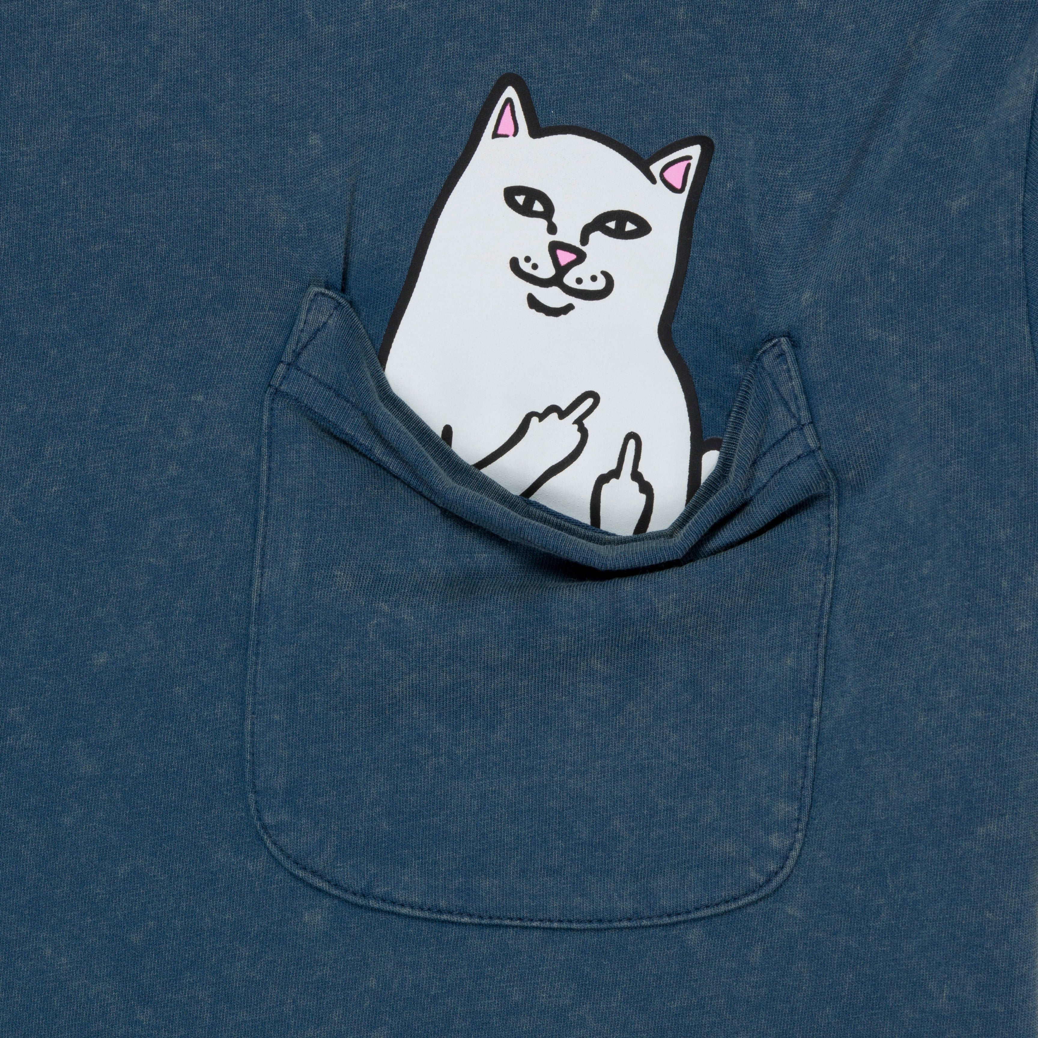 RIPNDIP Lord Nermal Pocket Tee (Dark Slate Vintage Wash)