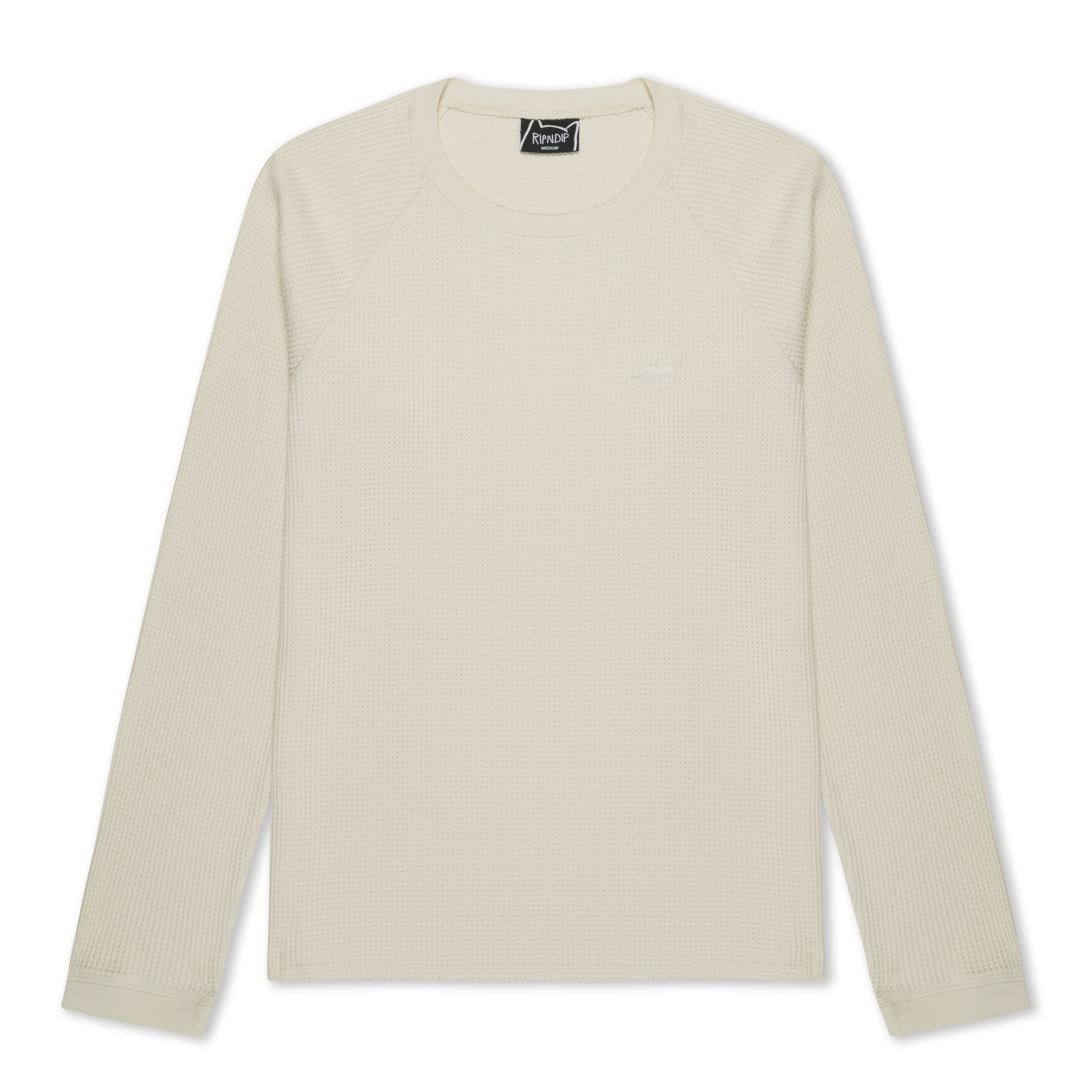 RIPNDIP Castanza Waffle Knit Long Sleeve (Off-White)