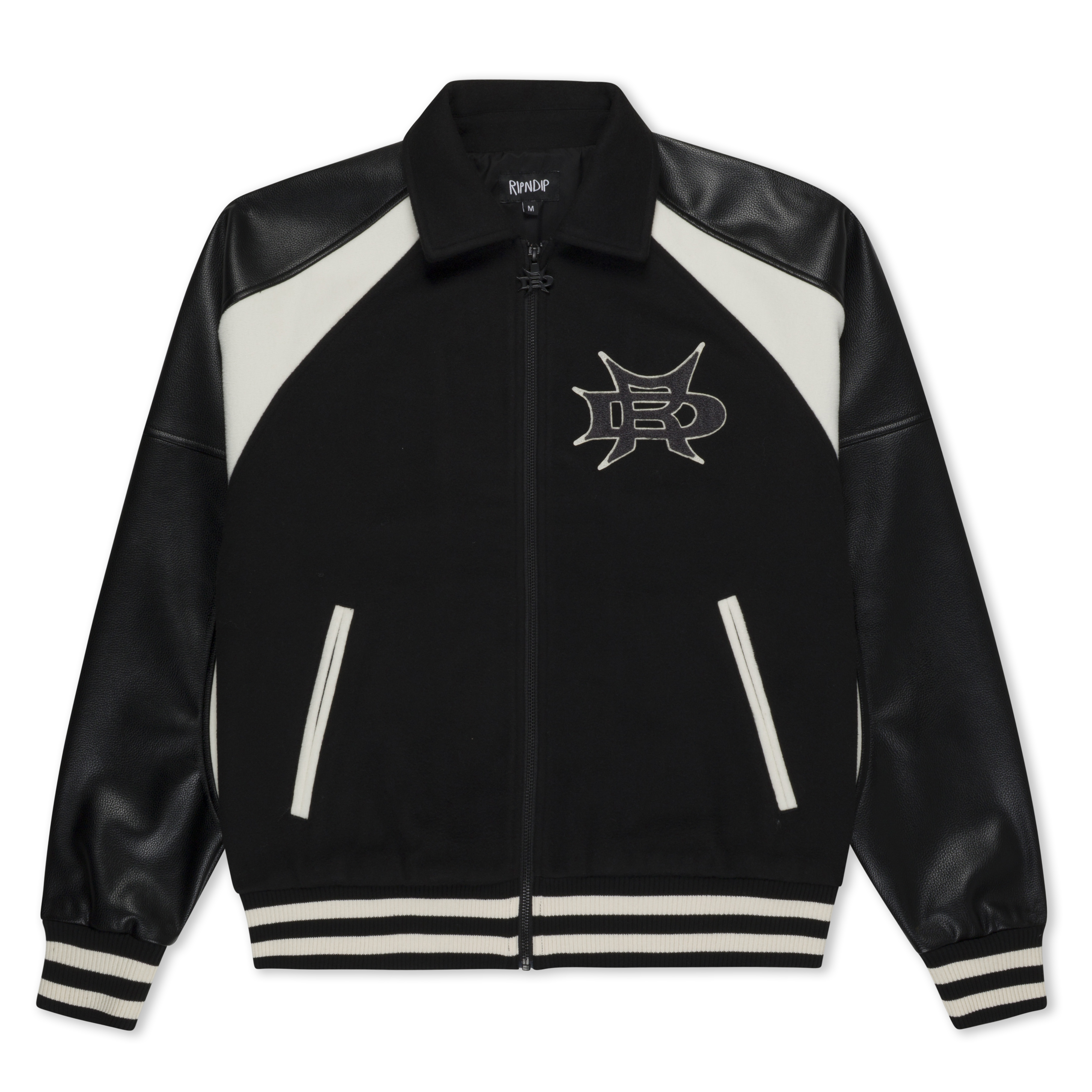 RIPNDIP Luther Leather Jacket (Black / Sand)