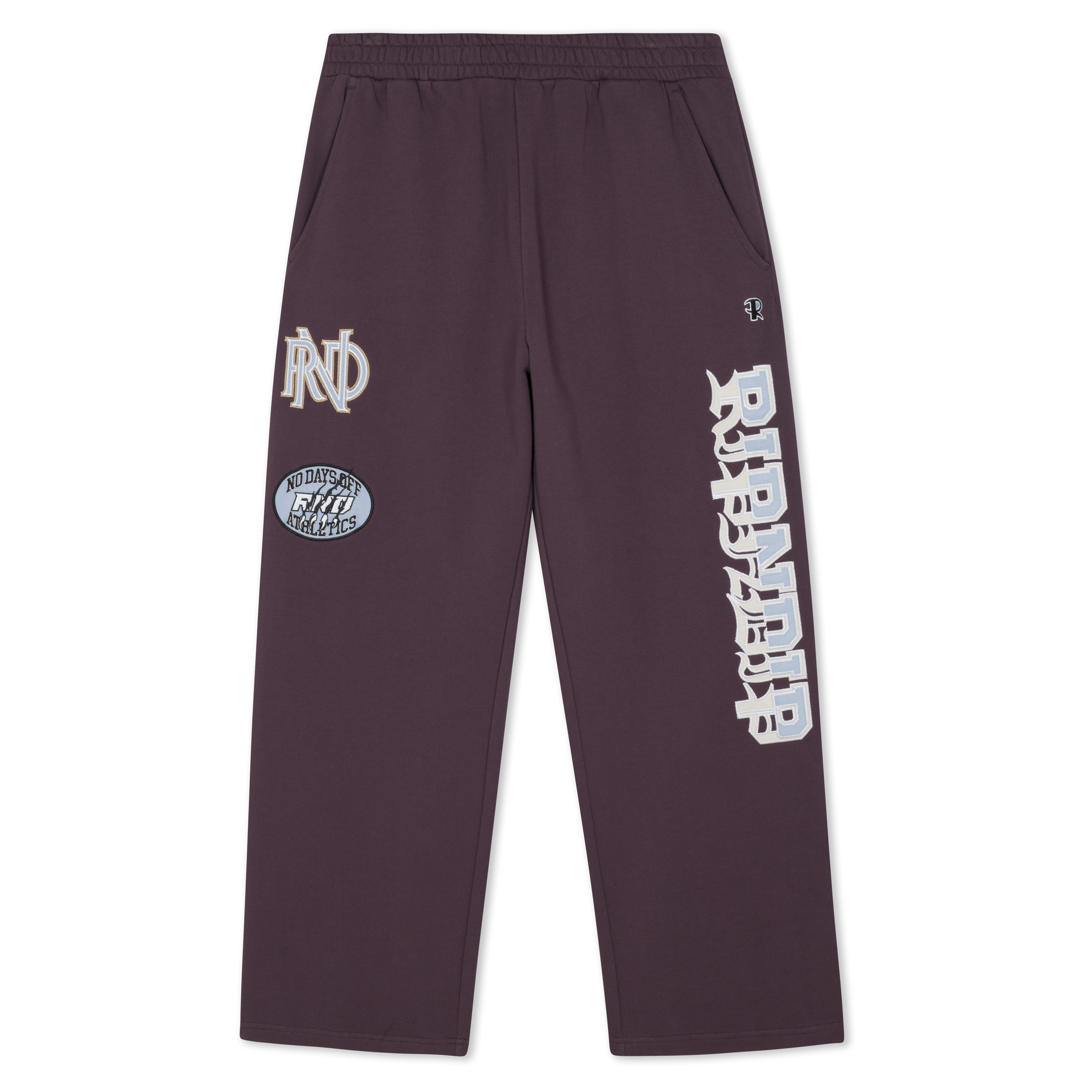 RIPNDIP No Days Off Straight Leg Sweatpants (Plum)