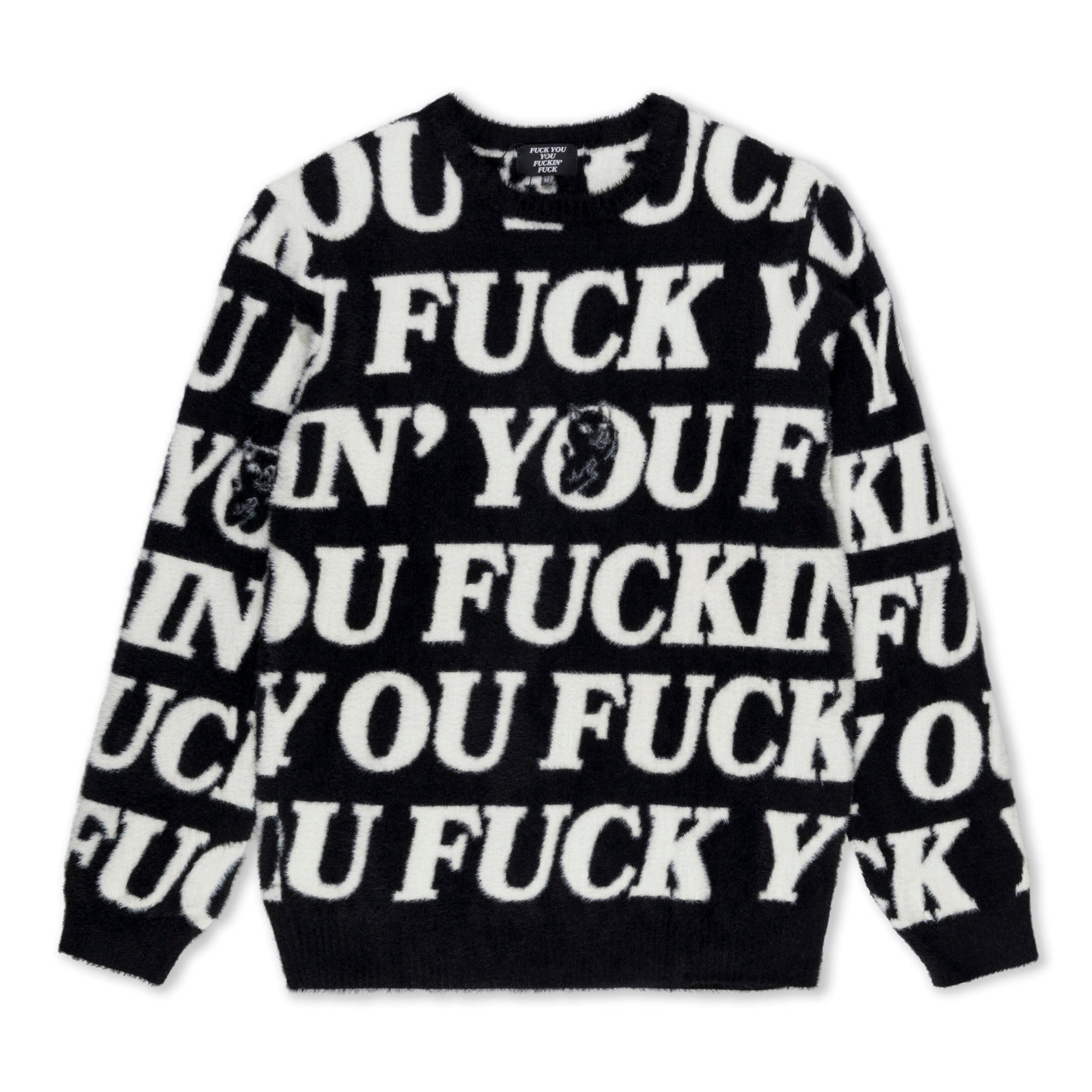 Fuckin Fuck Mohair Sweater (Black)