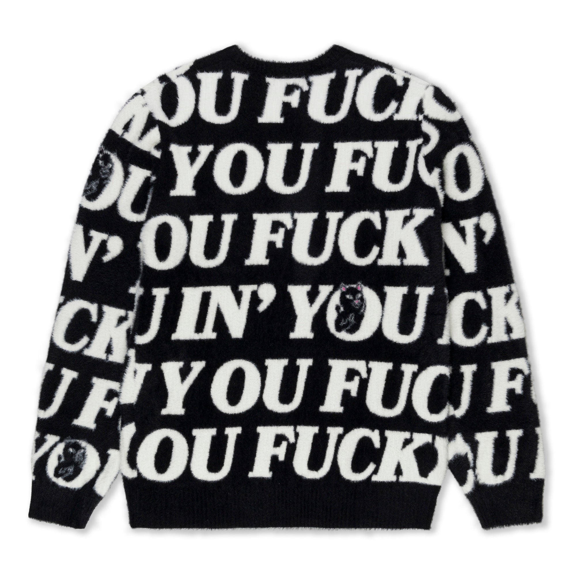 Fuckin Fuck Mohair Sweater (Black)