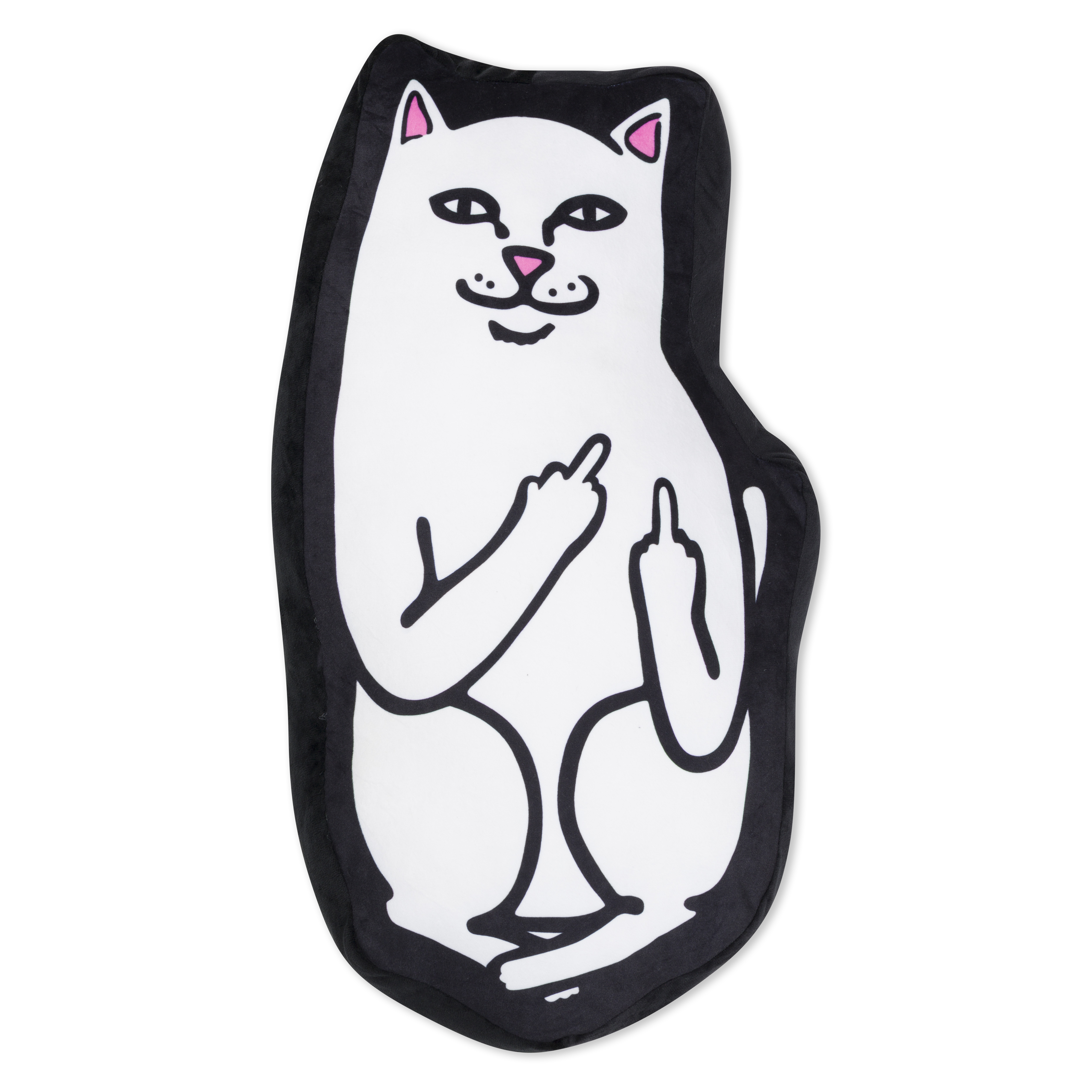 RIPNDIP Lord Nermal Pillow  (Black)