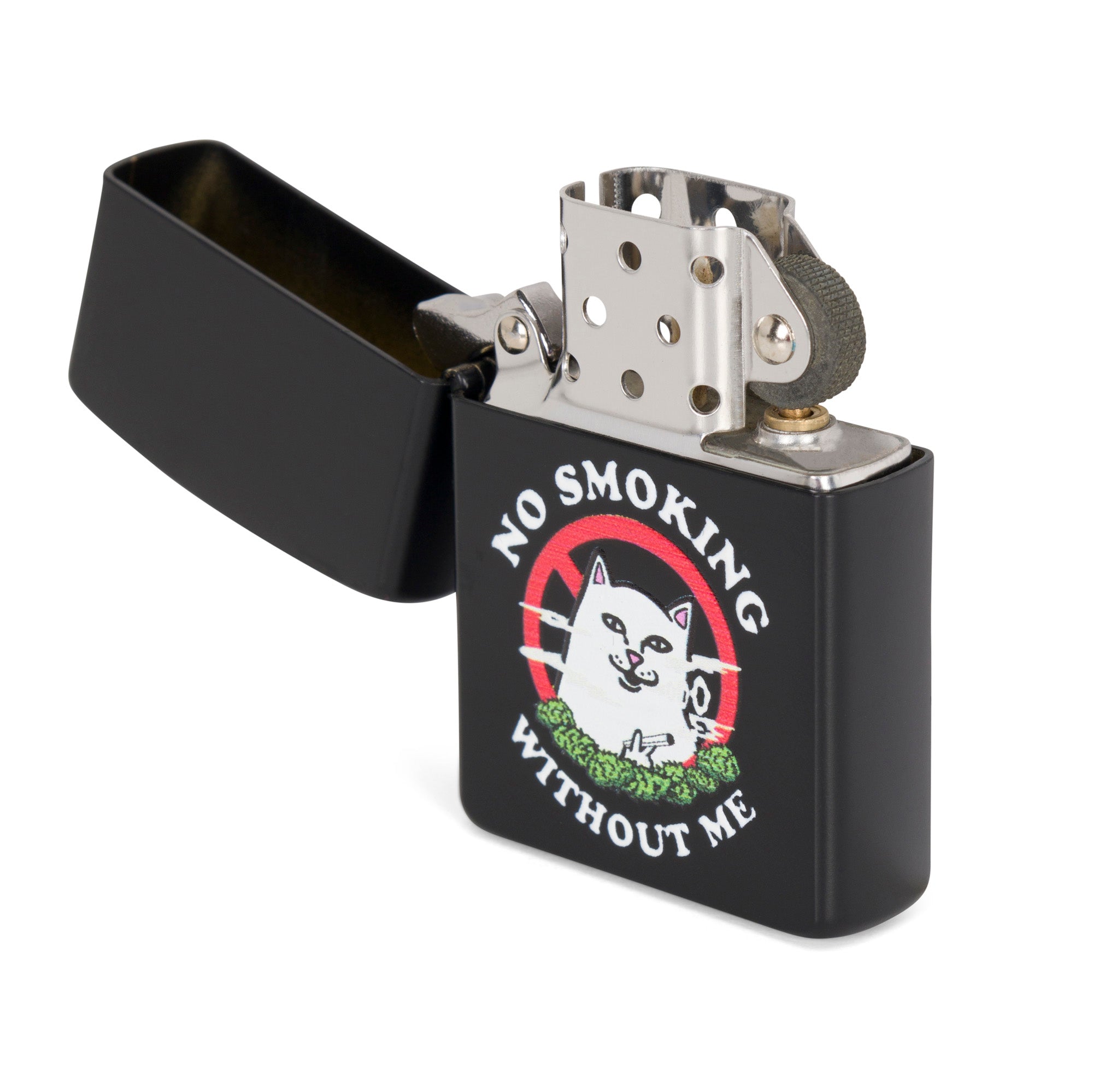 No Smoking Refillable Lighter (Black)