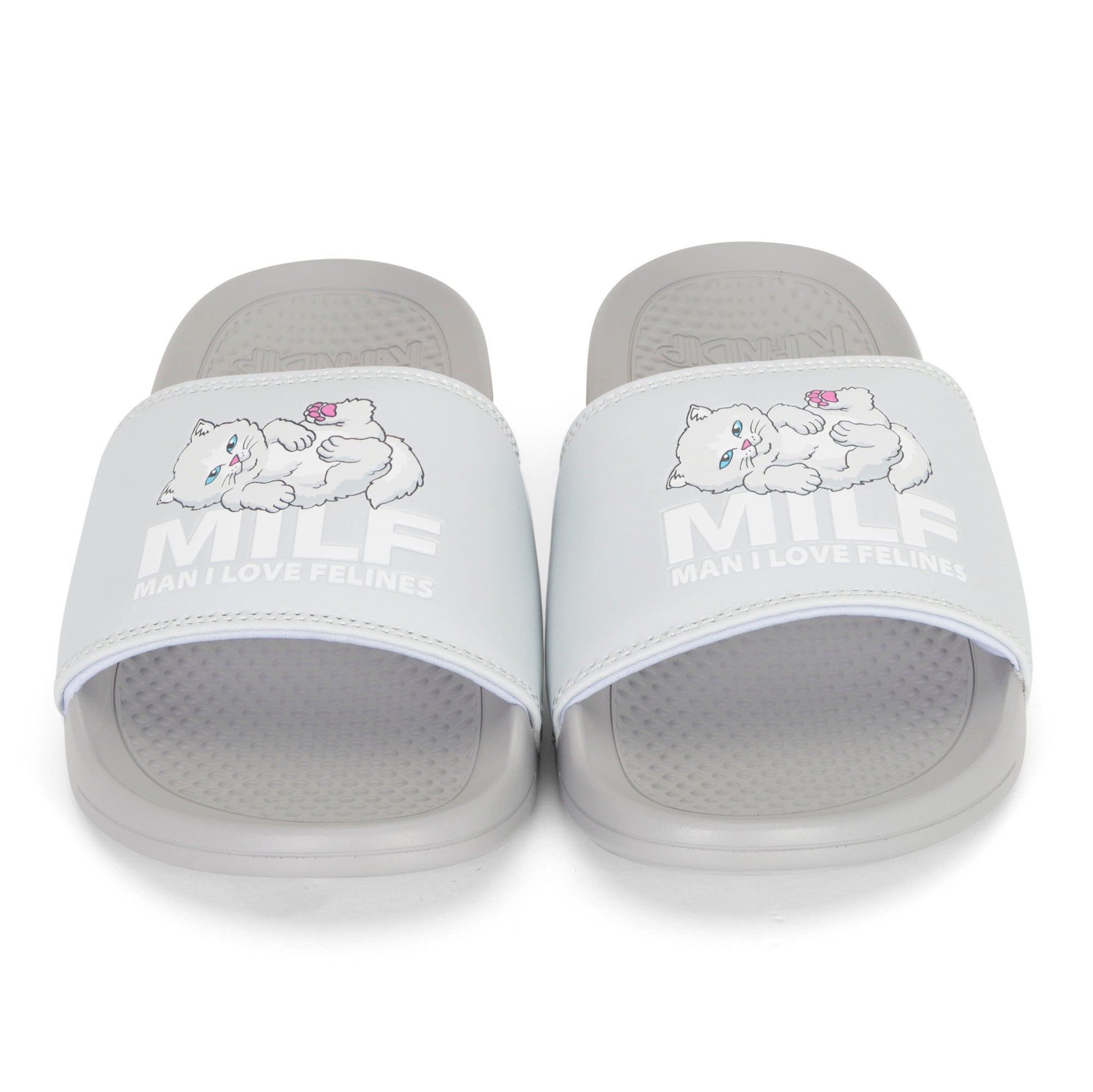 Man I Love Felines Slides (Grey)