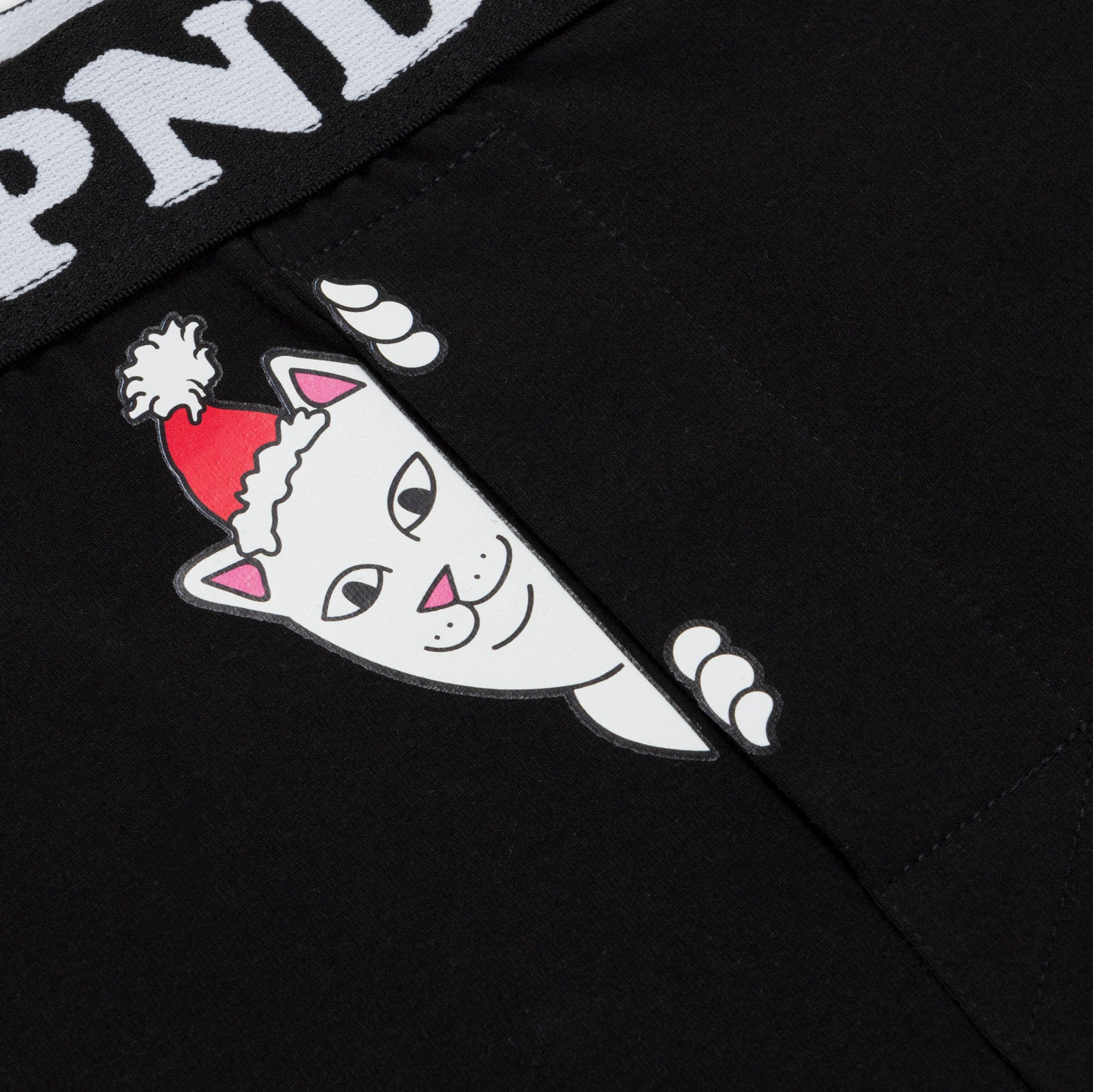 RIPNDIP Peeking Santa Nerm Boxers (Black)