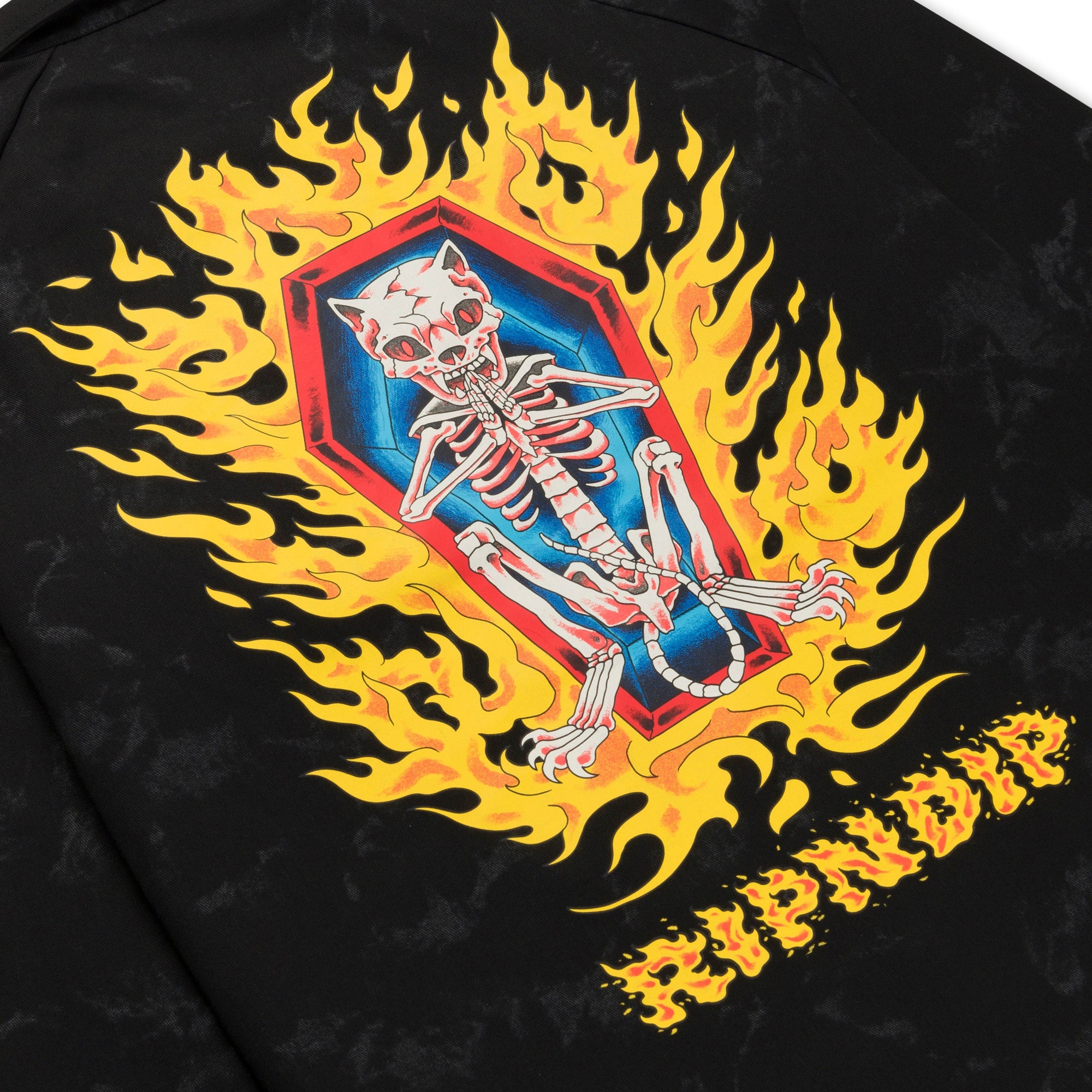 RIPNDIP Burn In Heck Coaches Jacket (Black)