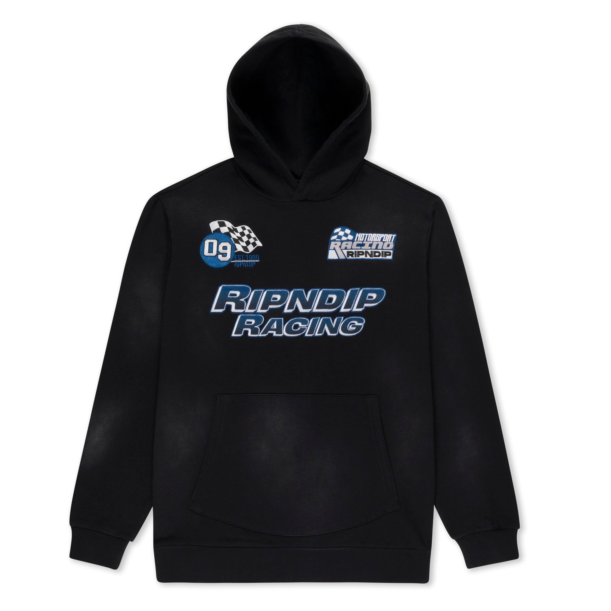 RIPNDIP Ripnrace Hoodie (Black Fade Wash)